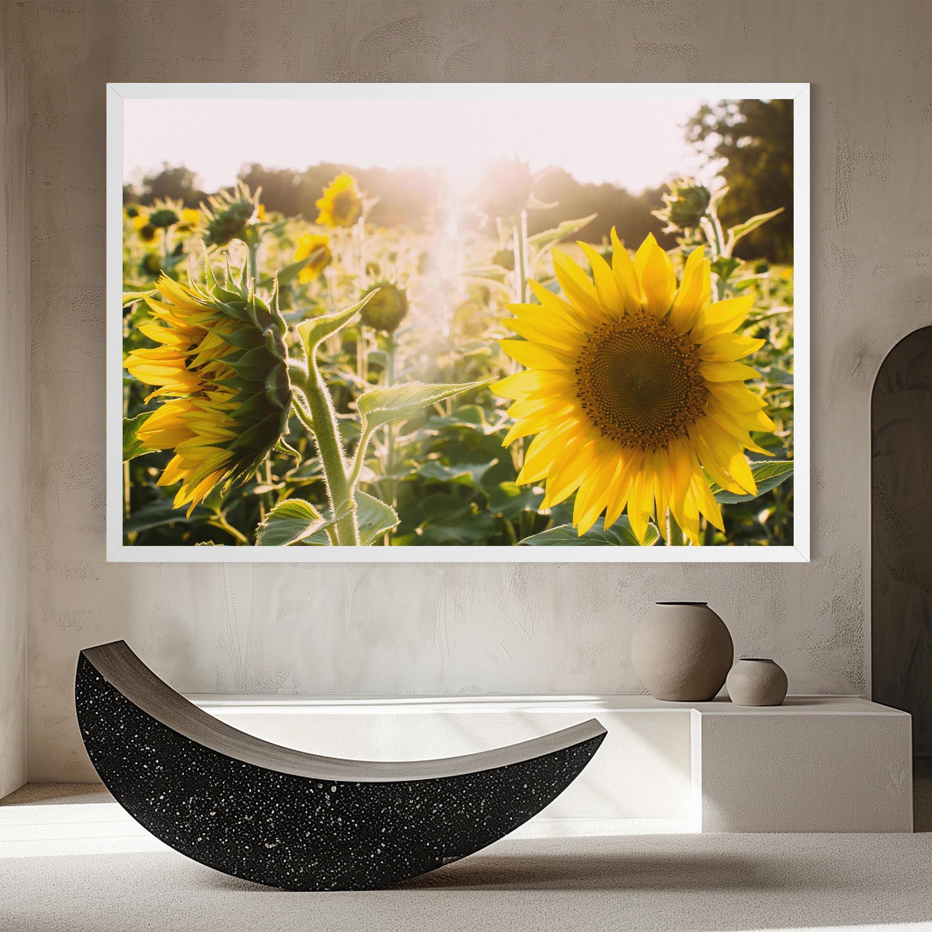 Vászonkép Yellow Sun Flower mockup 8