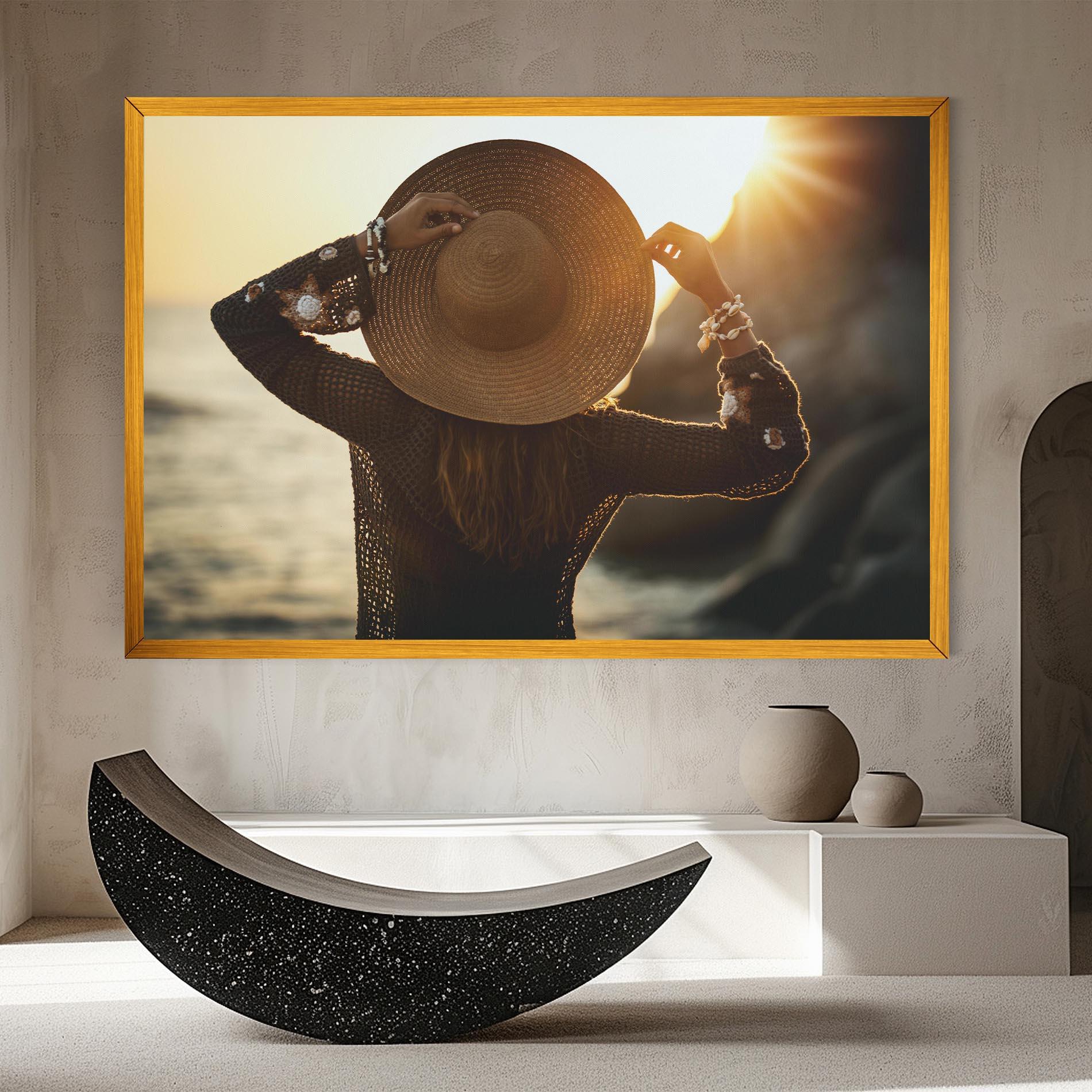 Vászonkép Enjoying Sunset mockup 8