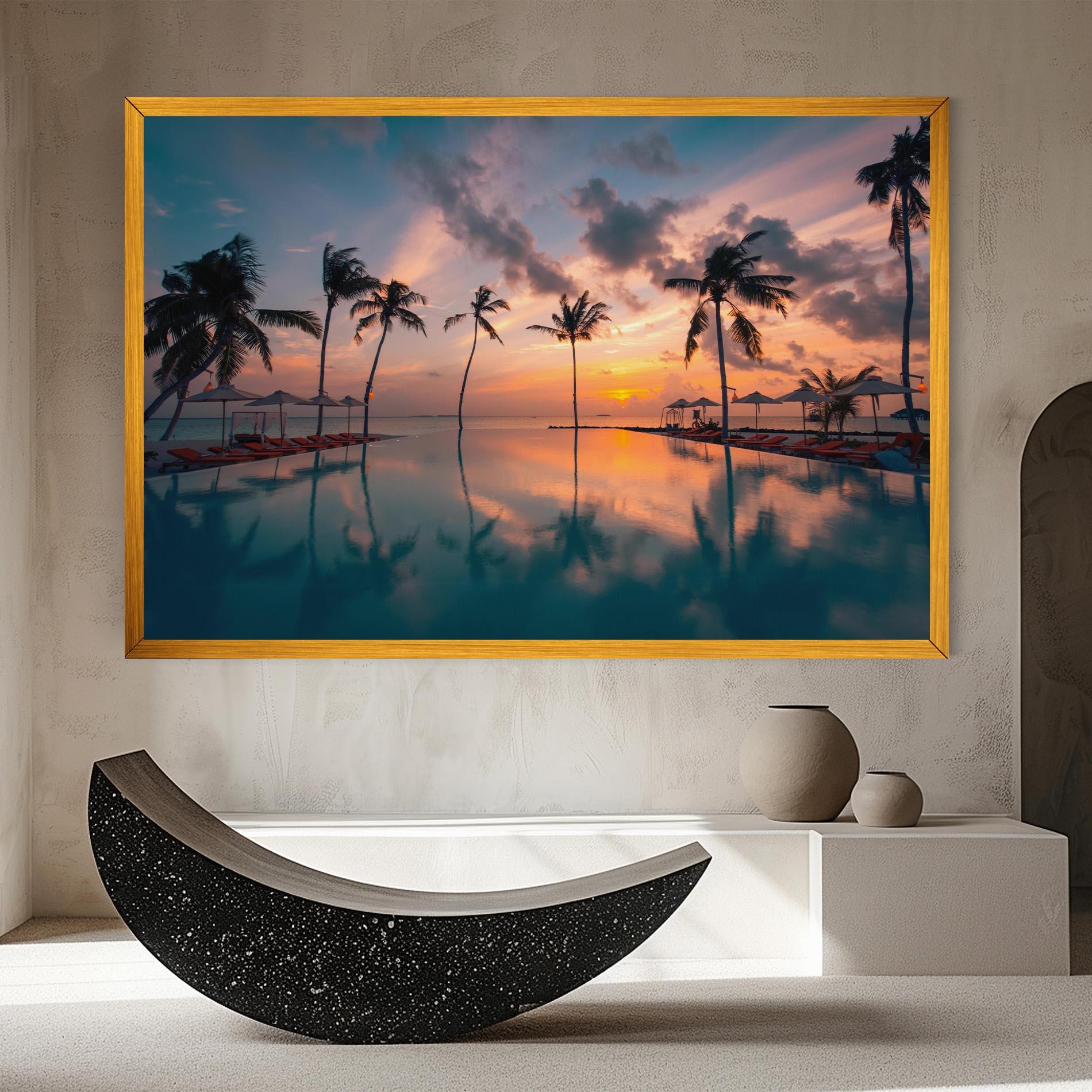 Vászonkép Tropical Beach mockup 8