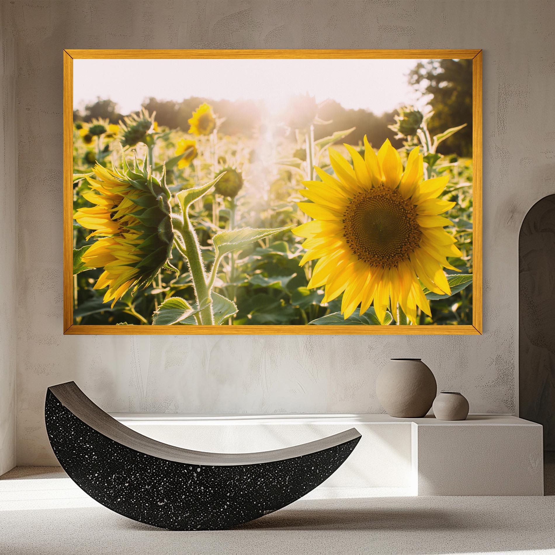 Vászonkép Yellow Sun Flower mockup 8