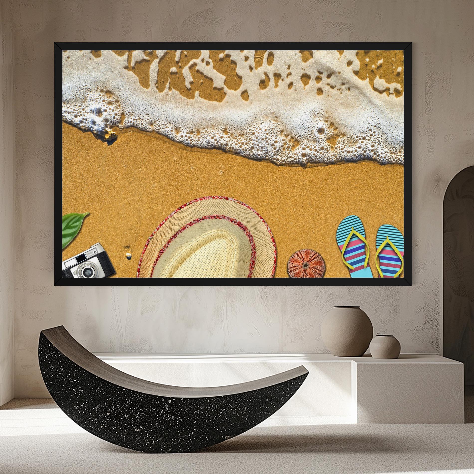 Vászonkép Beach Accessories mockup 8