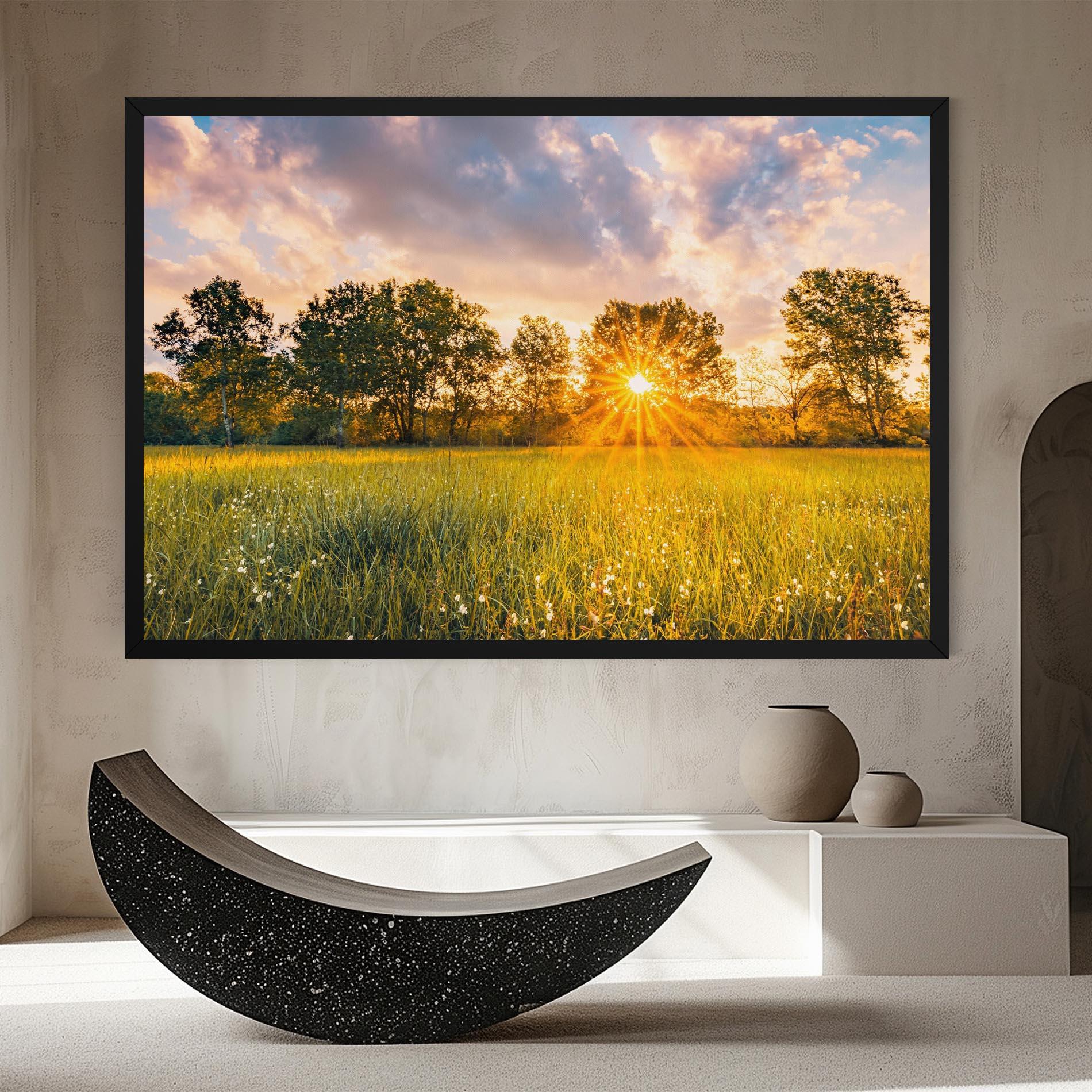 Vászonkép Blossoming Meadow mockup 8