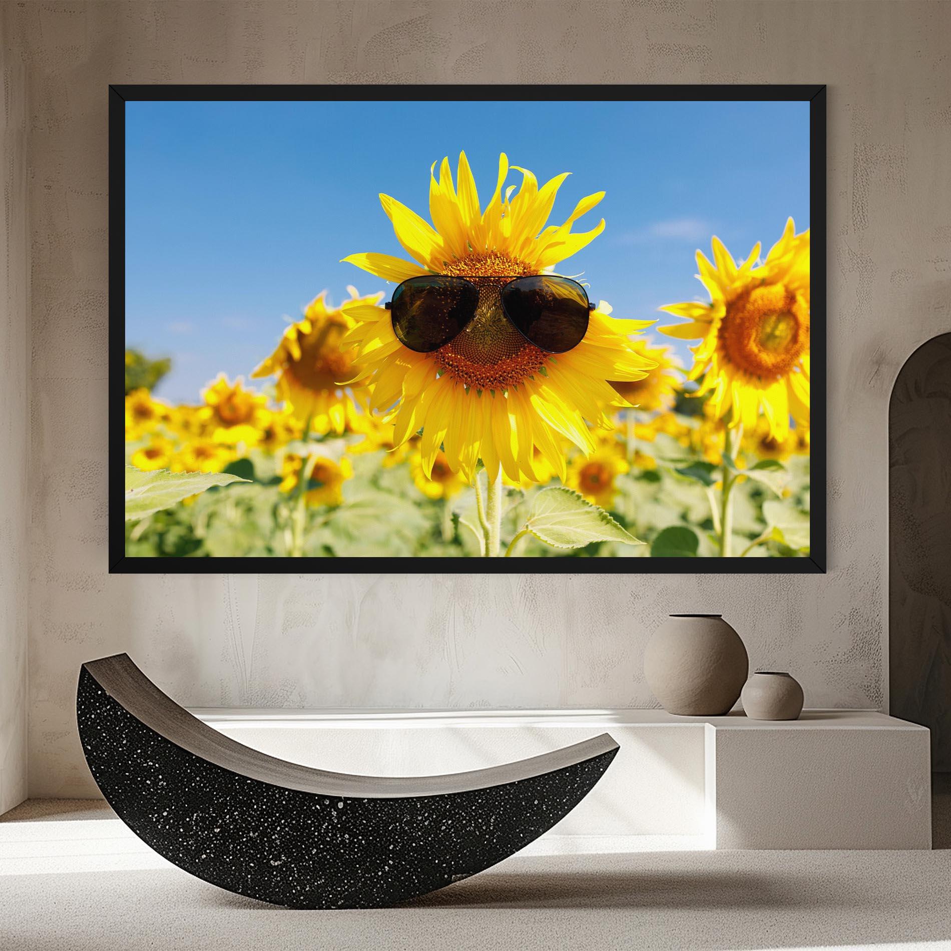 Vászonkép Sun Flower Glasses mockup 8