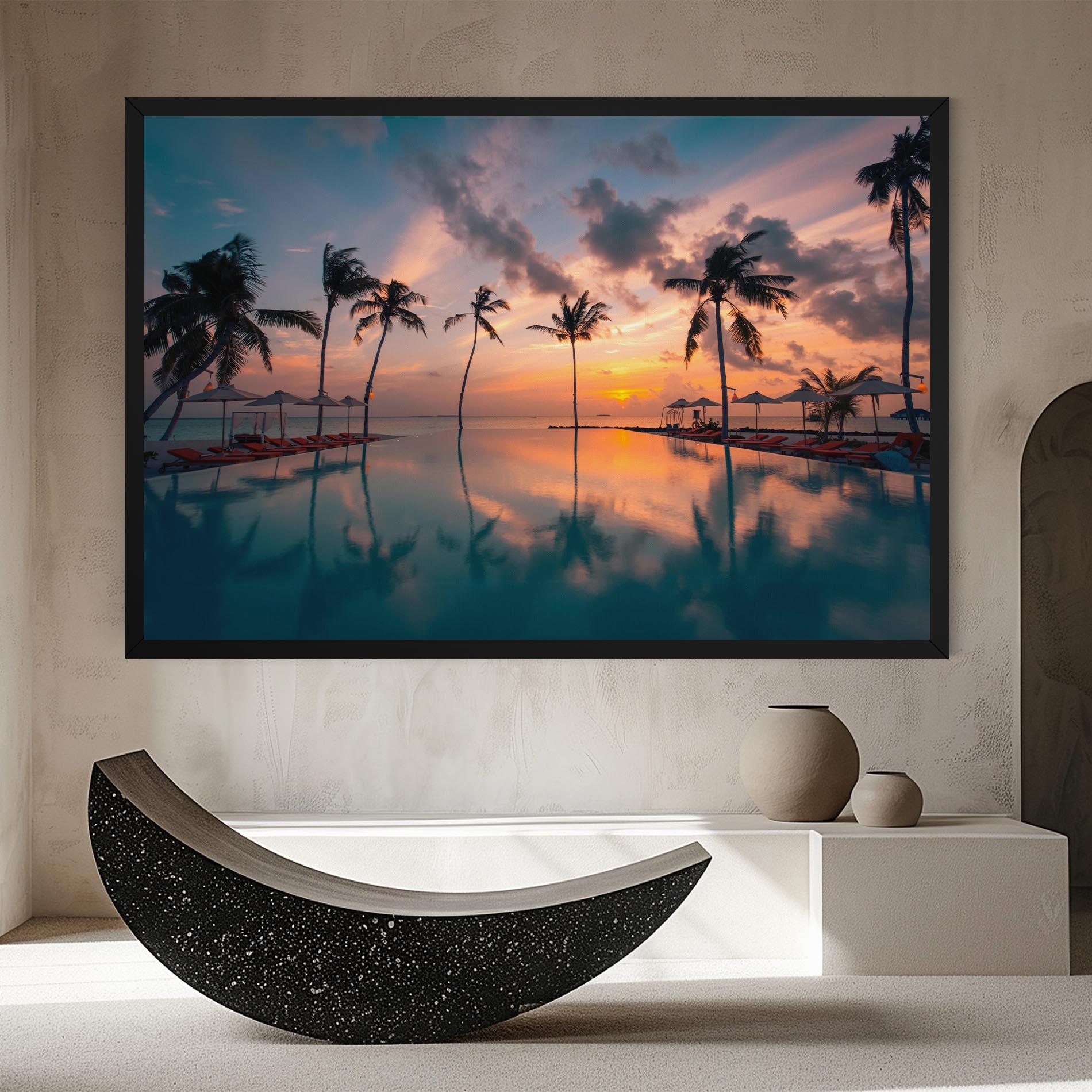 Vászonkép Tropical Beach mockup 8