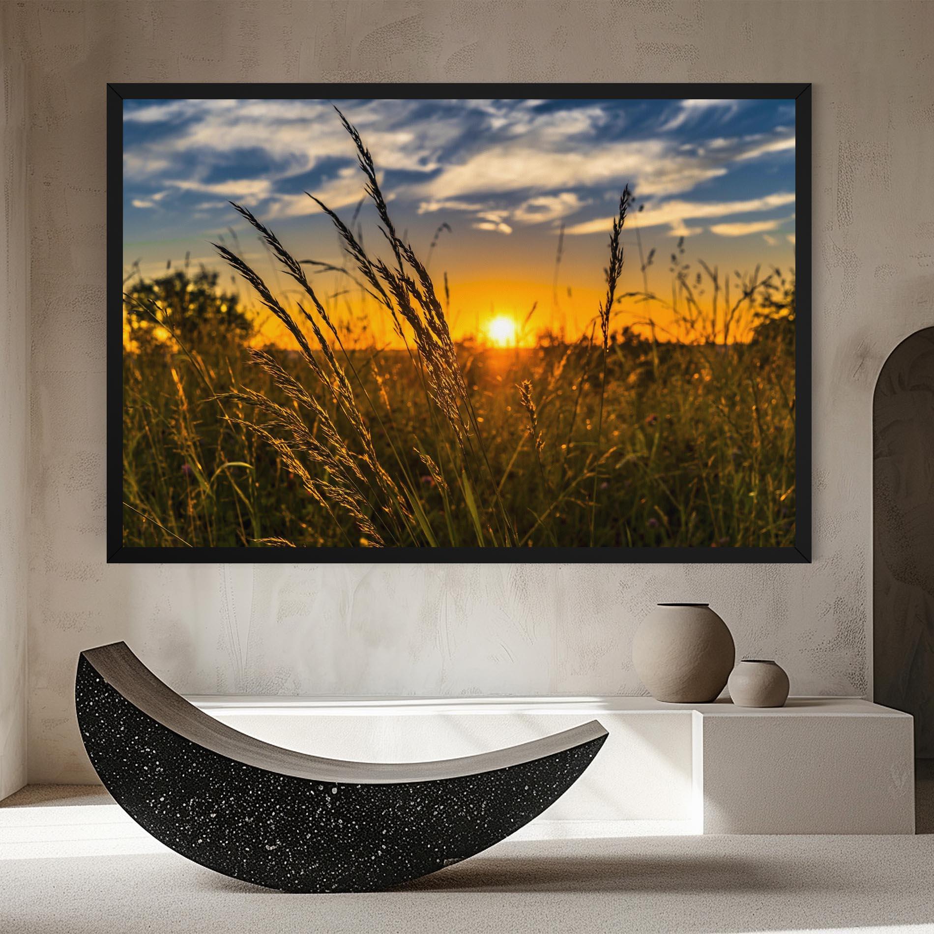 Vászonkép Wheat Sunset mockup 8