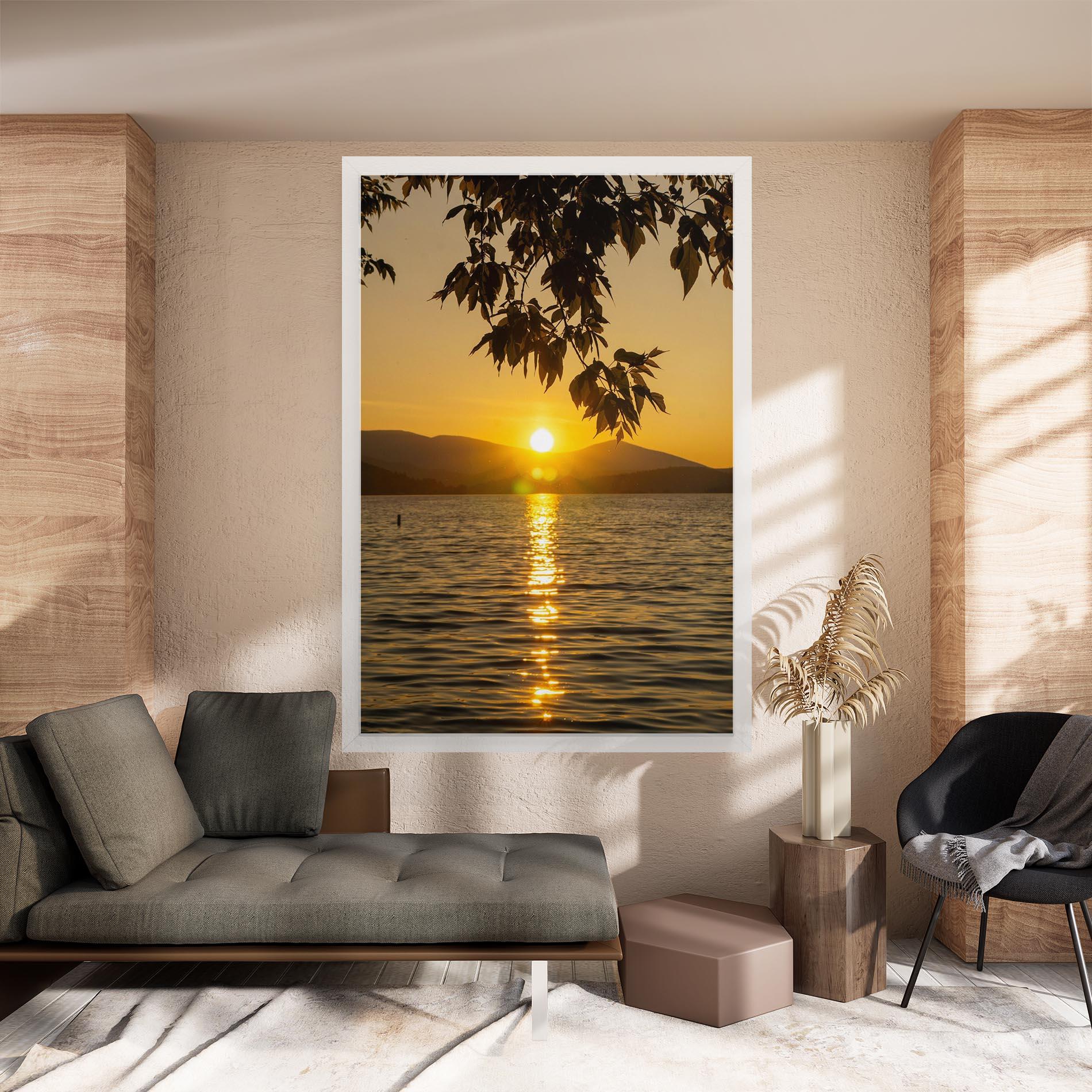 Vászonkép Yellow Sunrise mockup 8