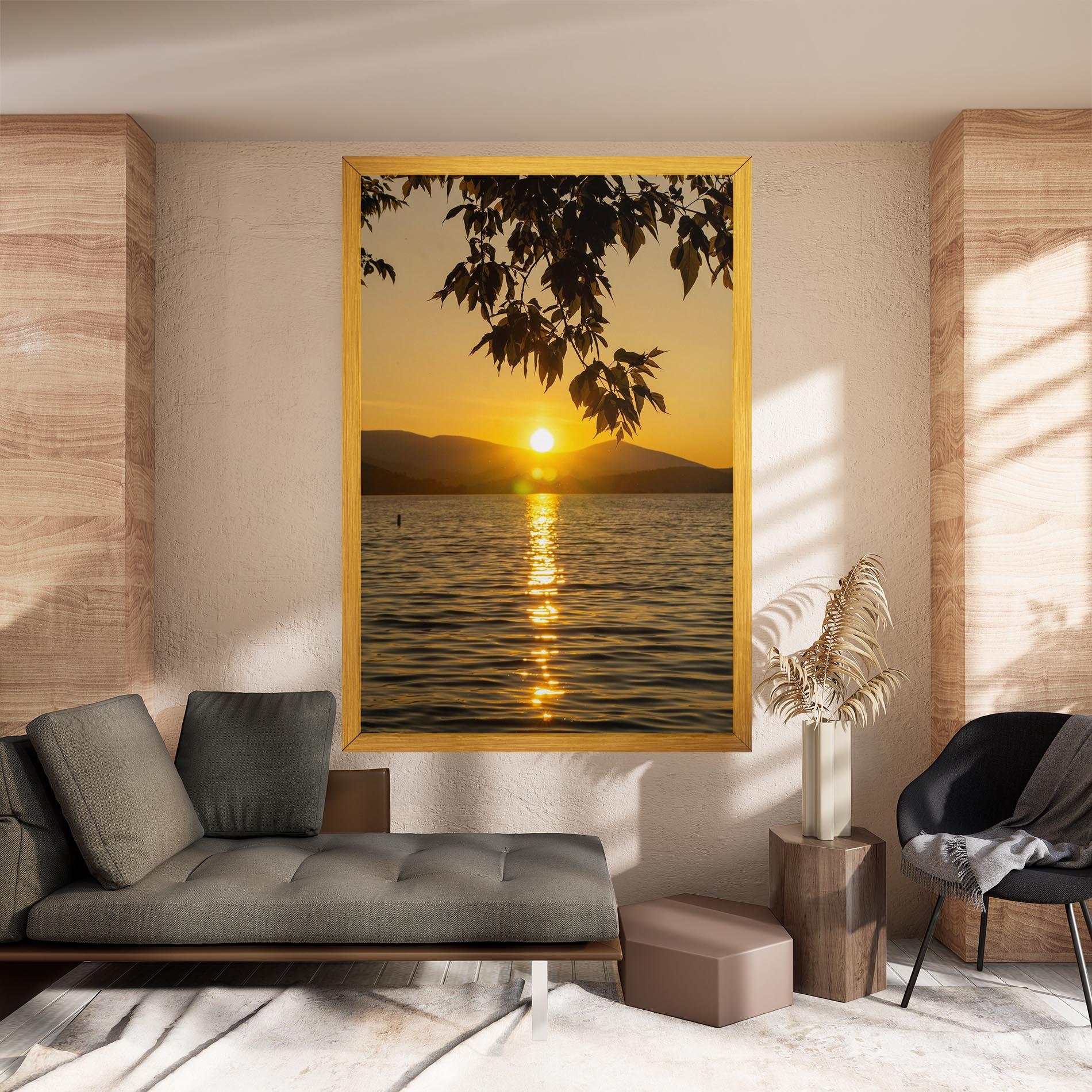 Vászonkép Yellow Sunrise mockup 8