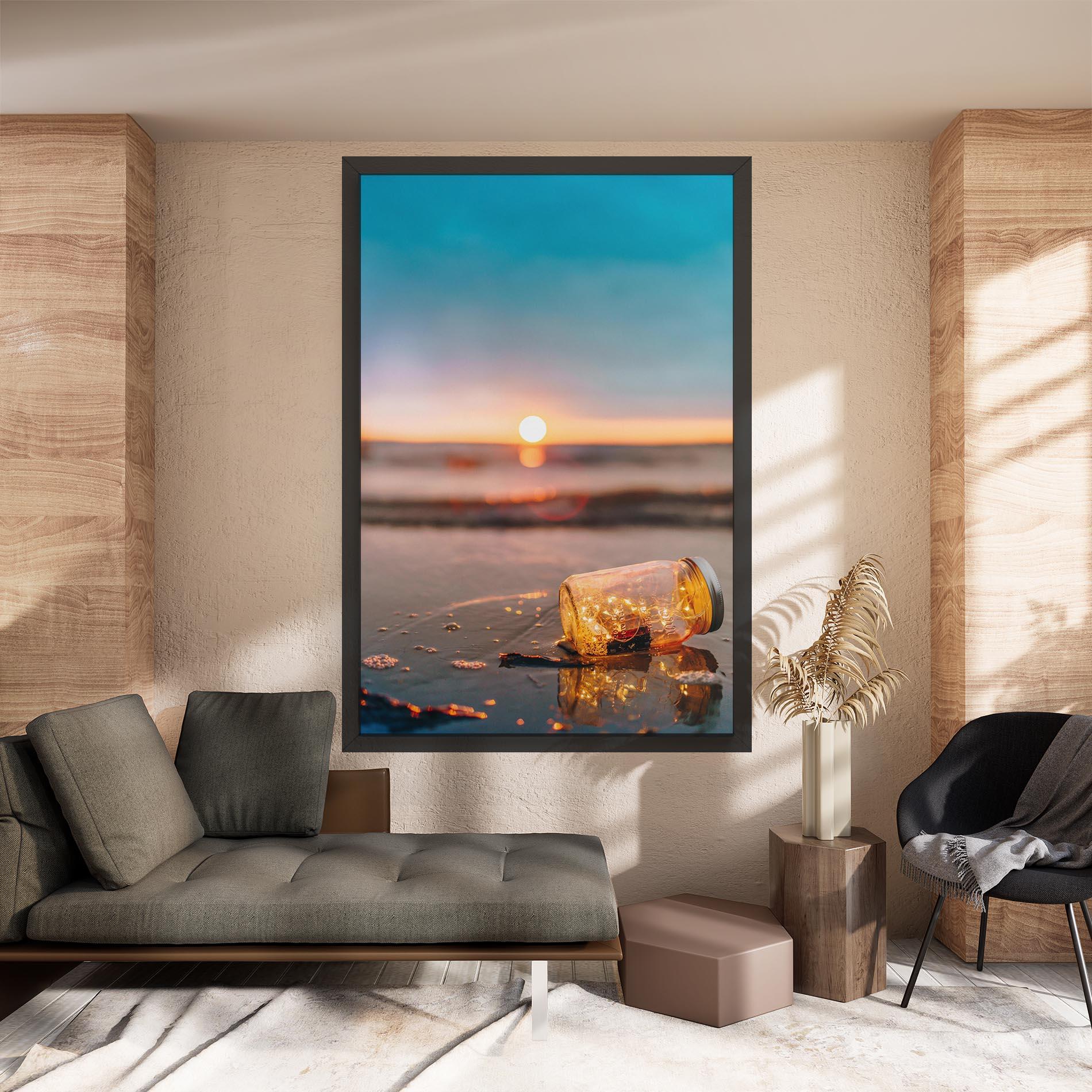 Vászonkép Jar With Lights mockup 8