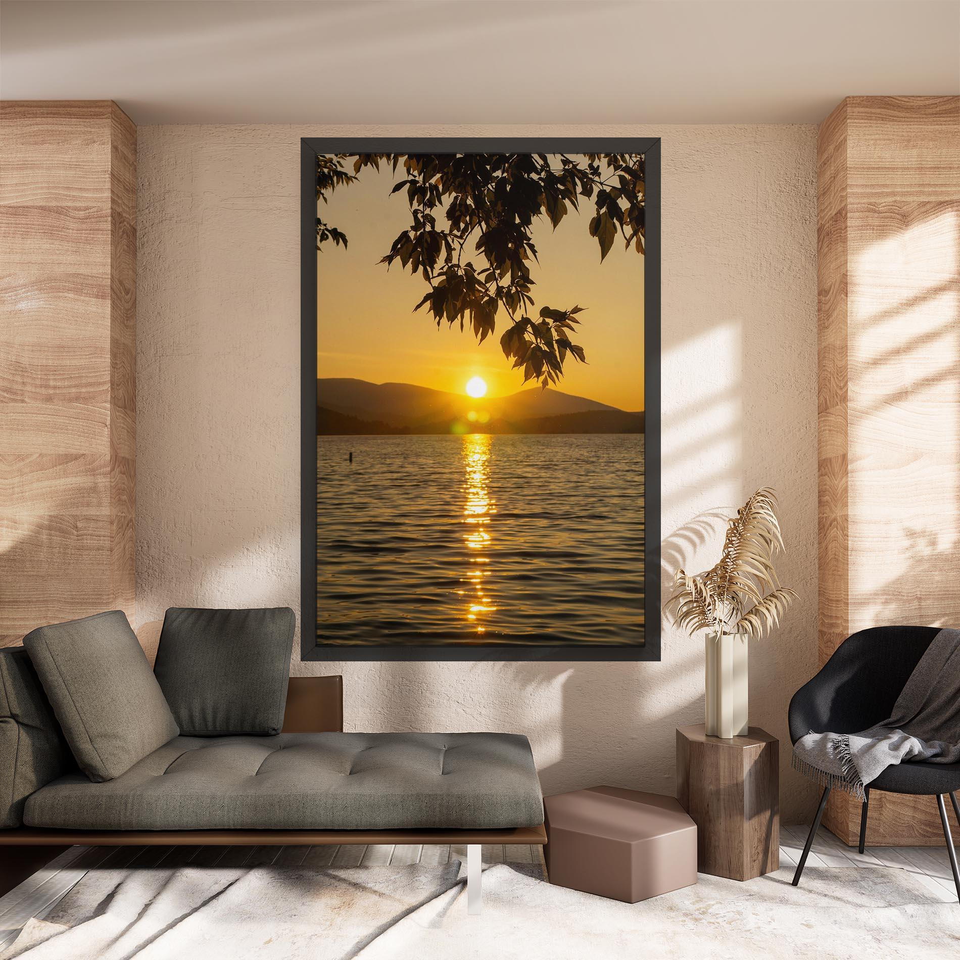 Vászonkép Yellow Sunrise mockup 8