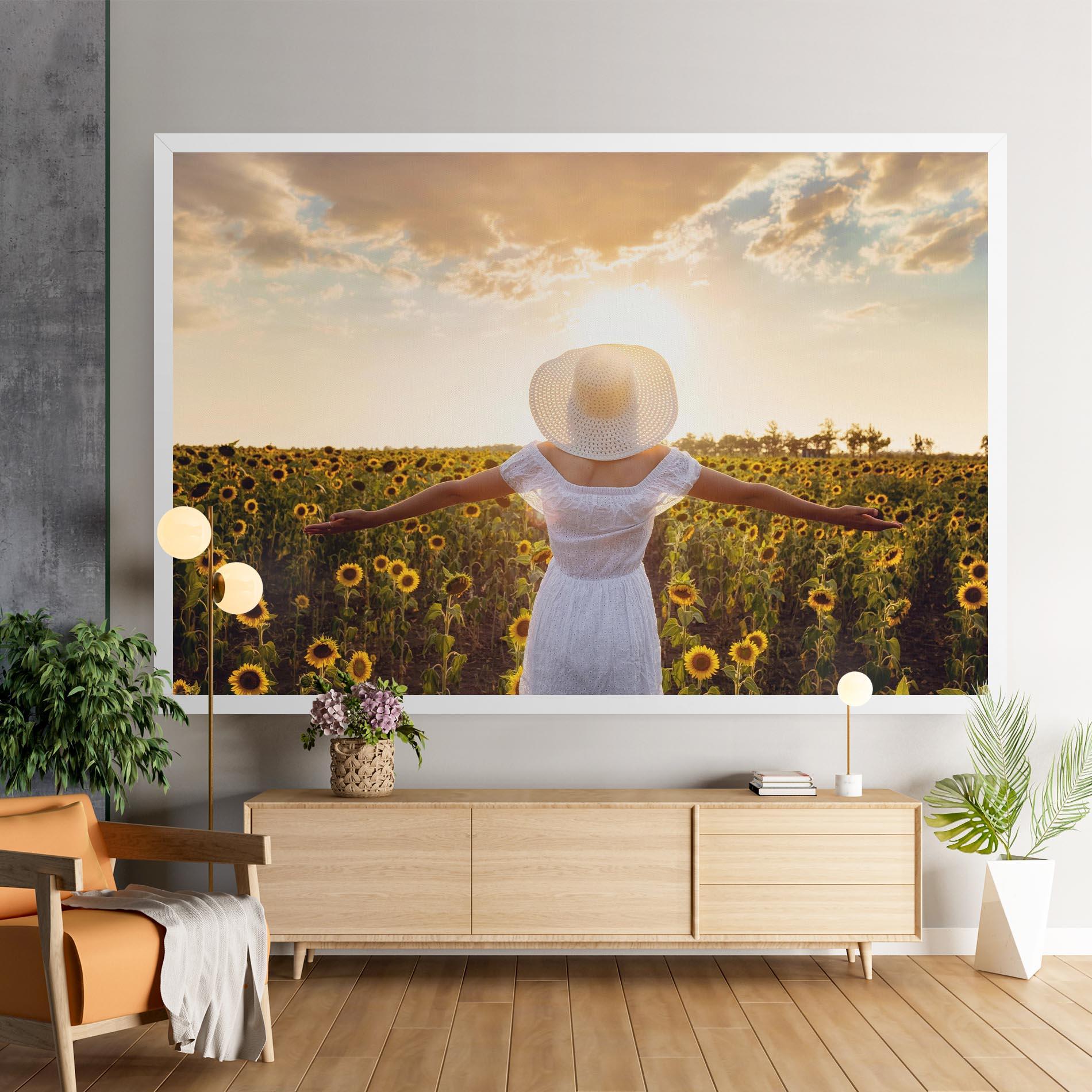 Vászonkép Girl In Nature mockup 9