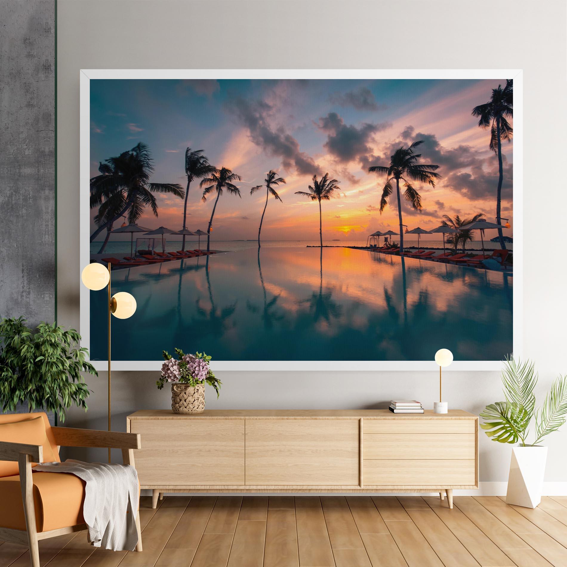 Vászonkép Tropical Beach mockup 9