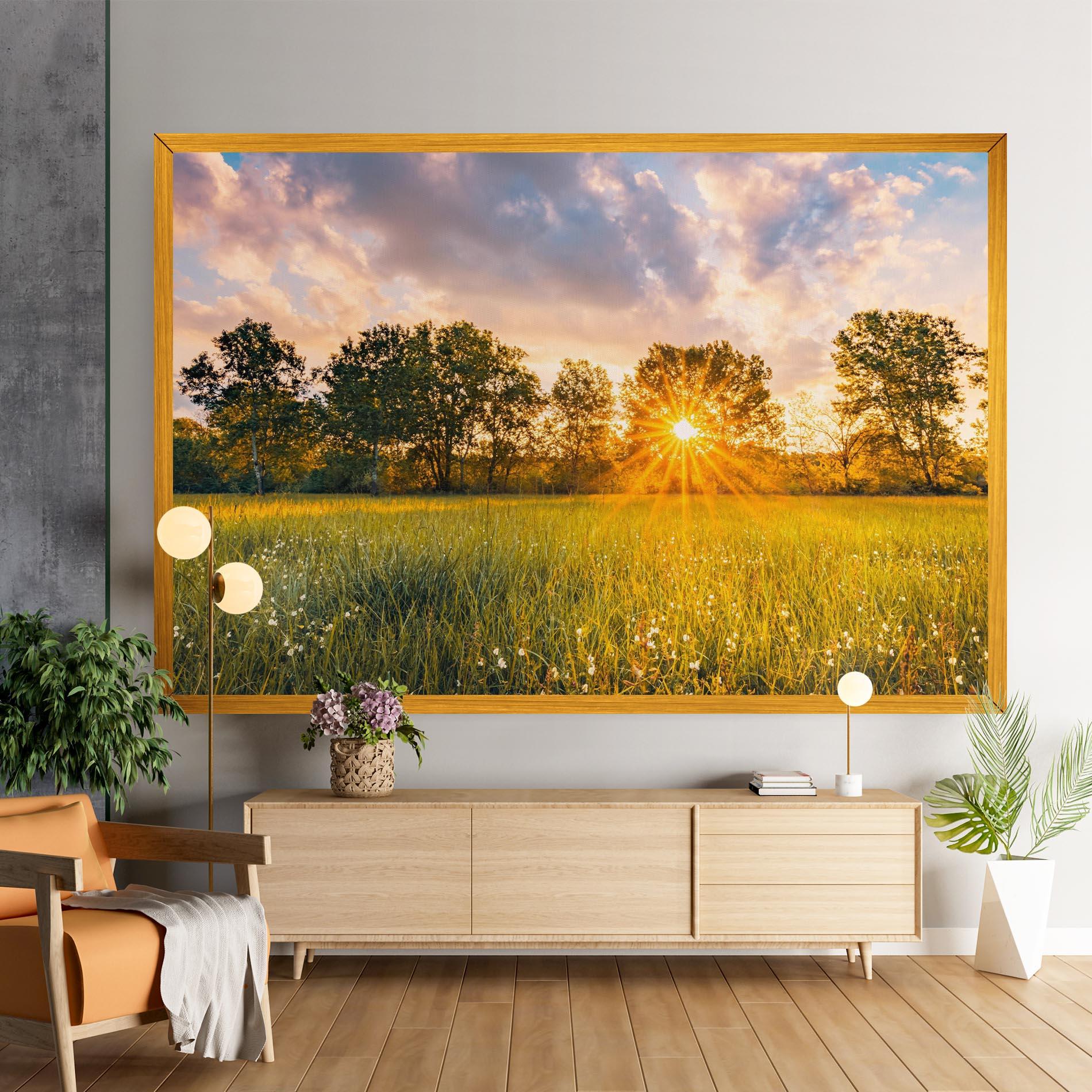 Vászonkép Blossoming Meadow mockup 9