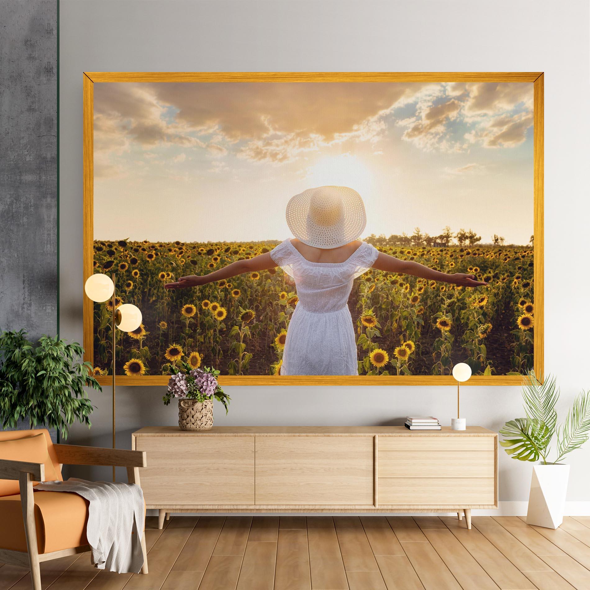 Vászonkép Girl In Nature mockup 9