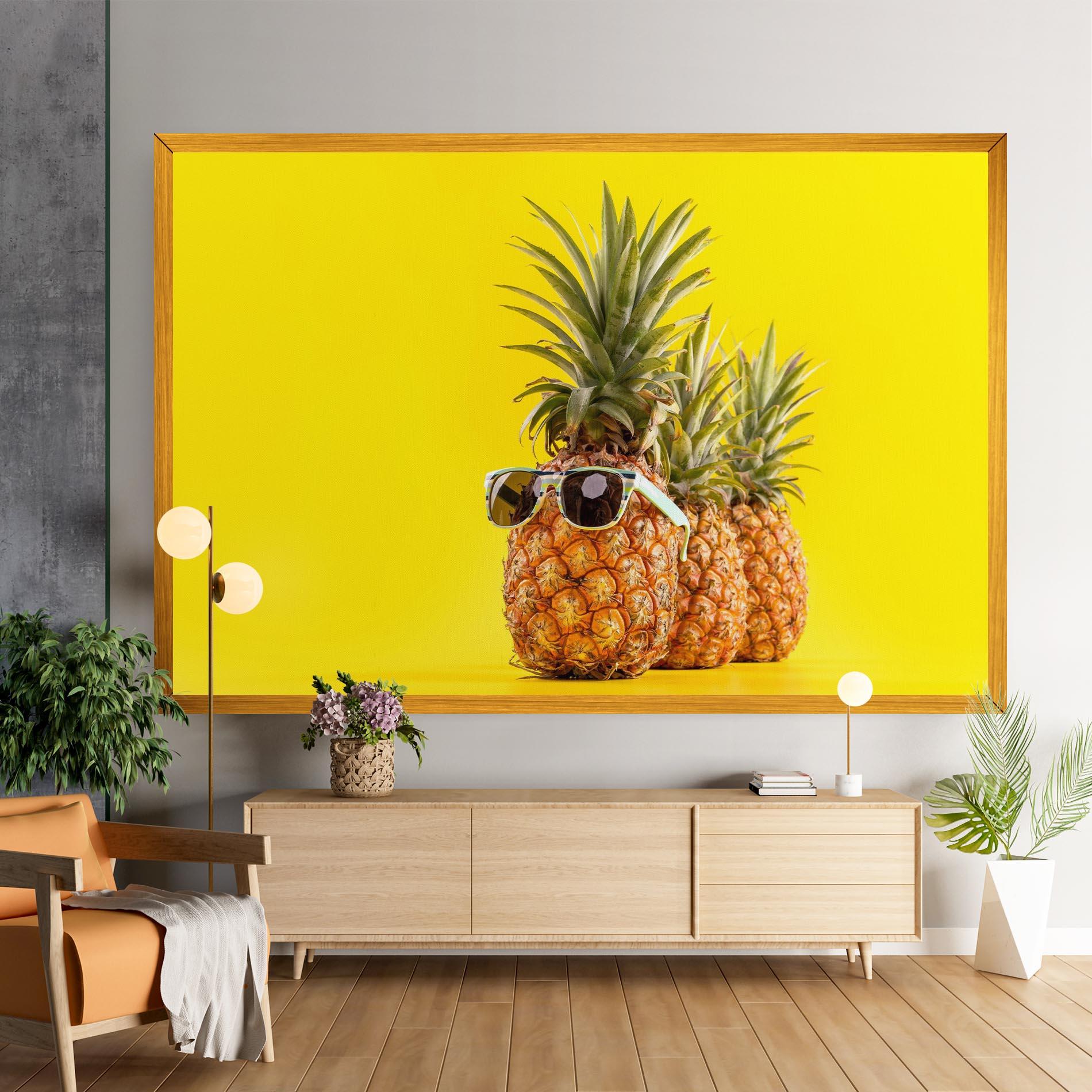Vászonkép Pineapple Looking Up mockup 9