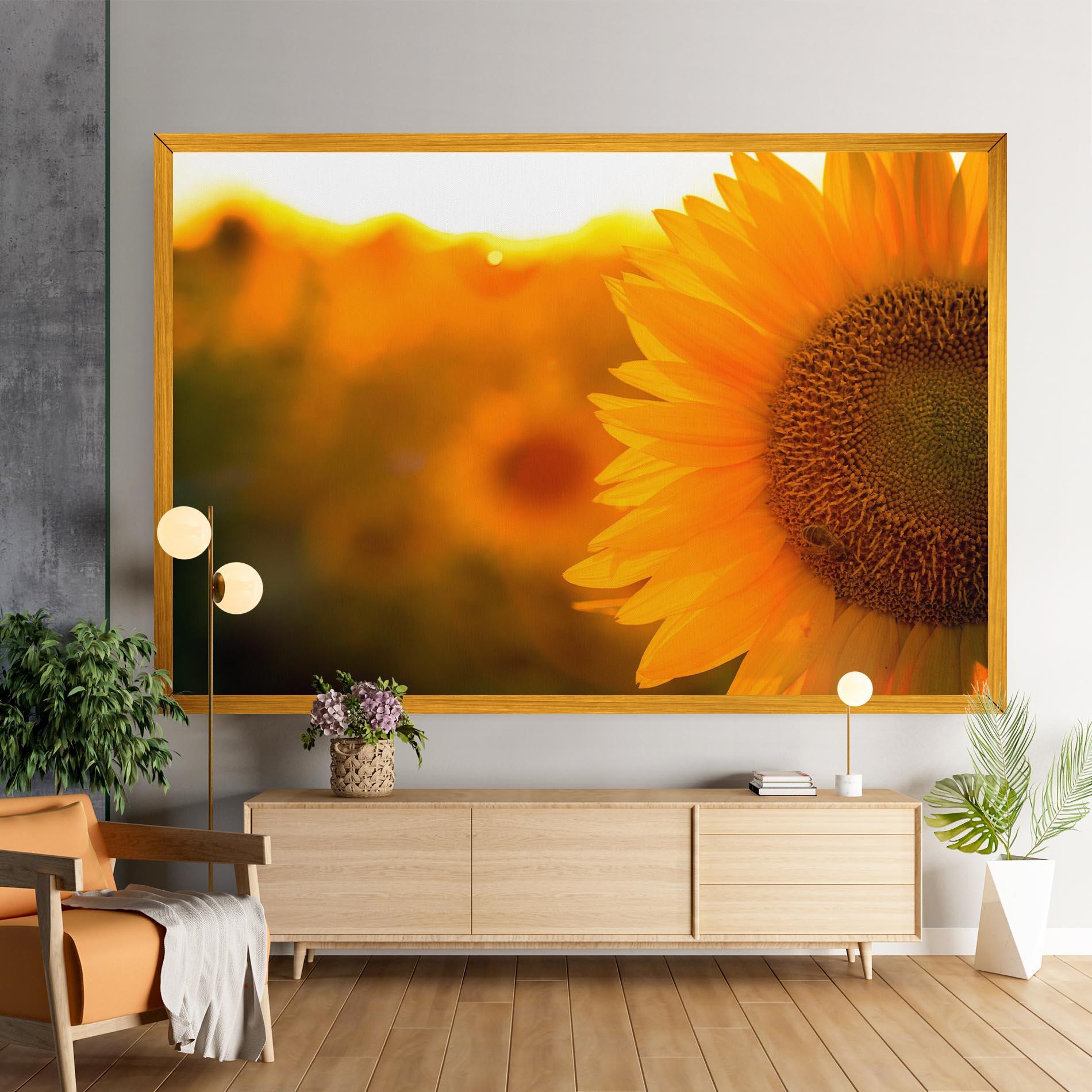 Vászonkép Sunflower mockup 9
