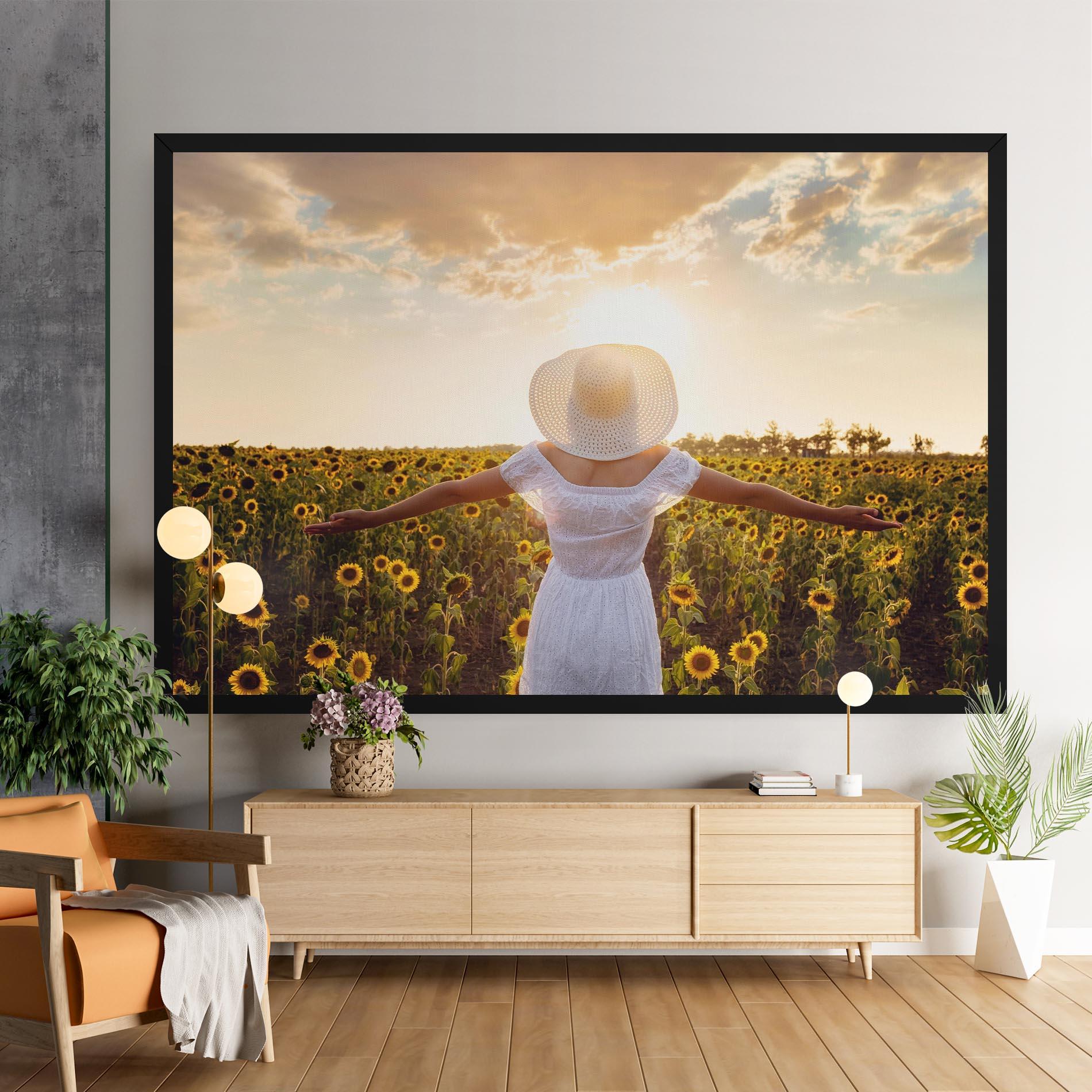 Vászonkép Girl In Nature mockup 9