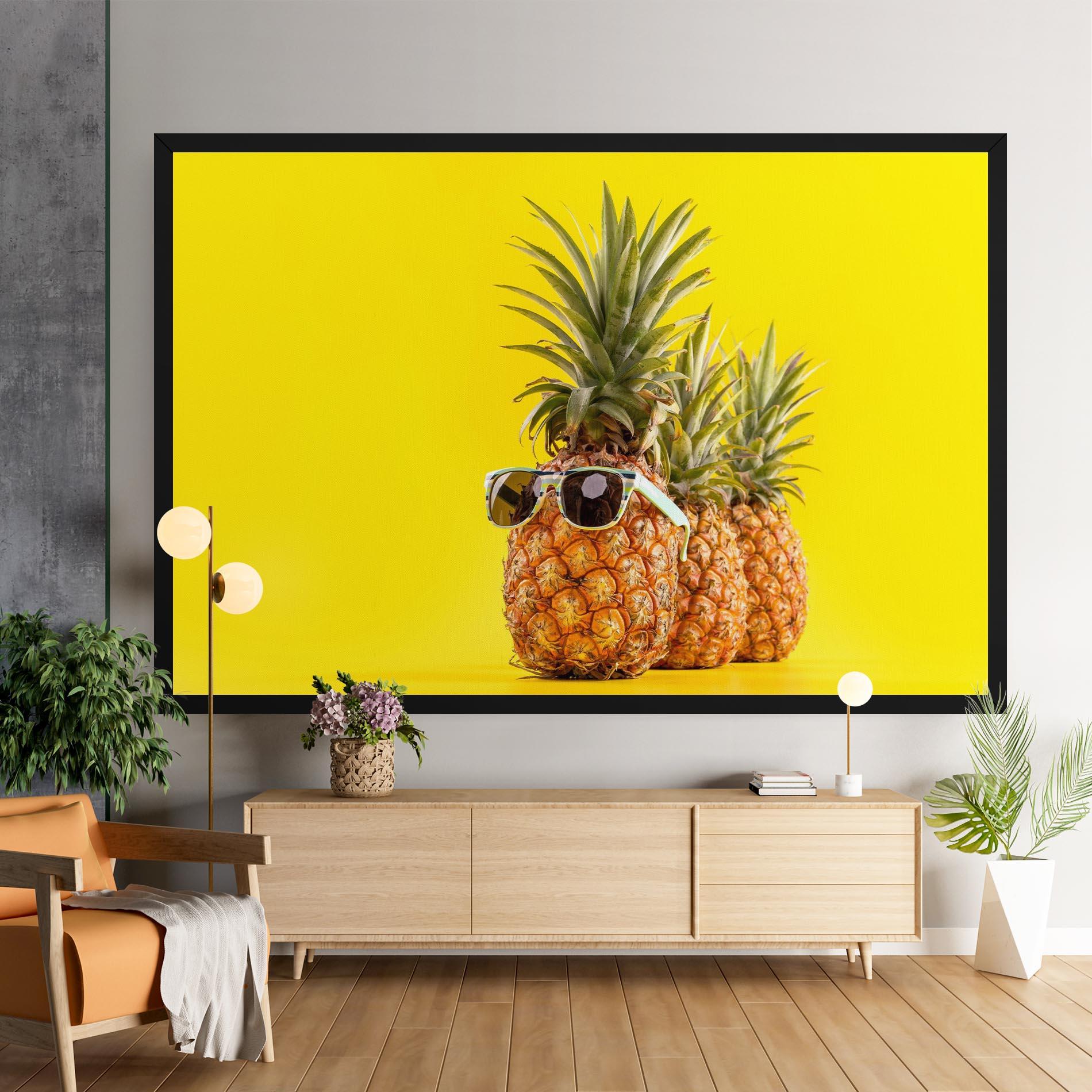 Vászonkép Pineapple Looking Up mockup 9