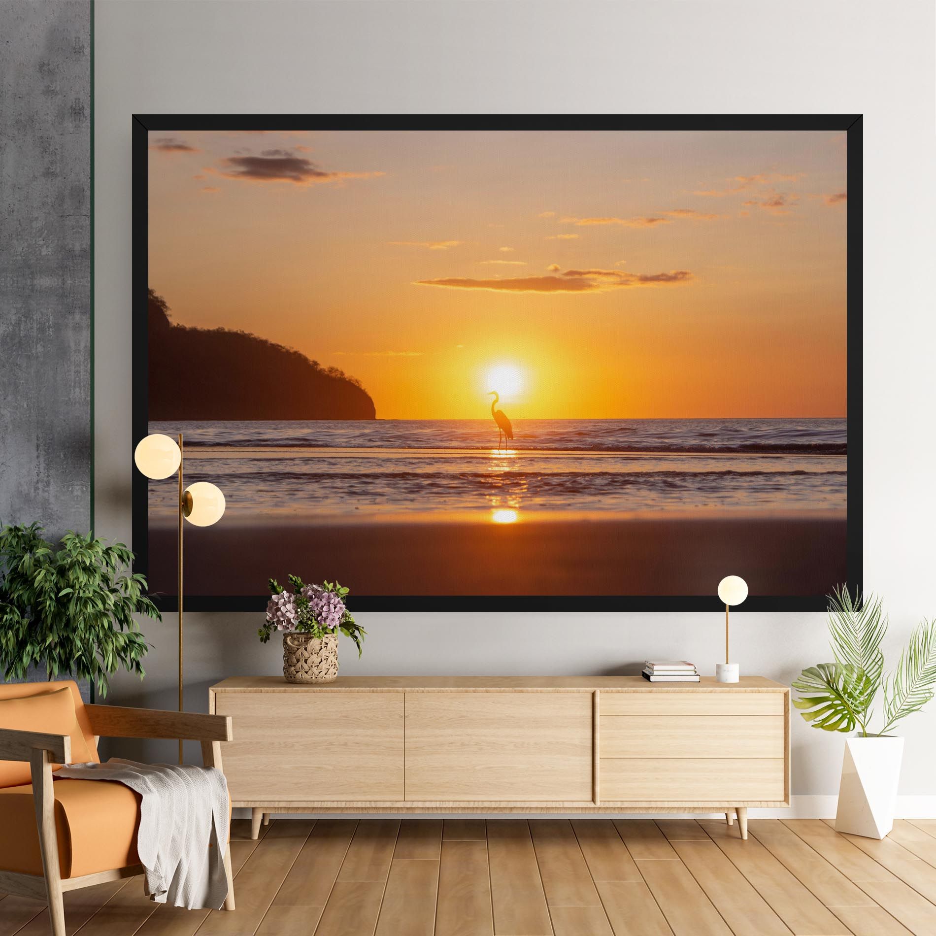 Sunset Bird Silhouette mockup 9