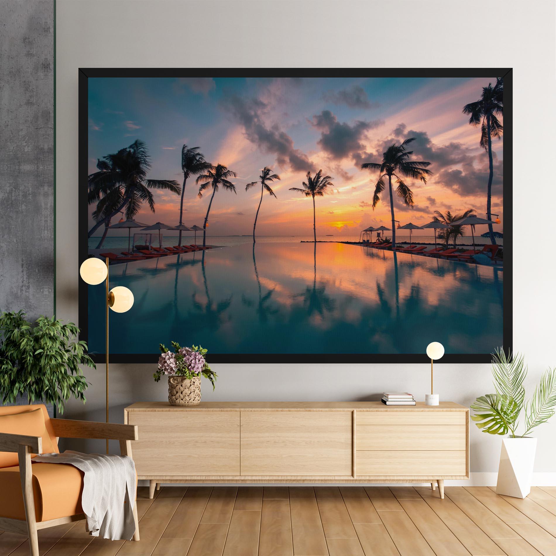 Vászonkép Tropical Beach mockup 9