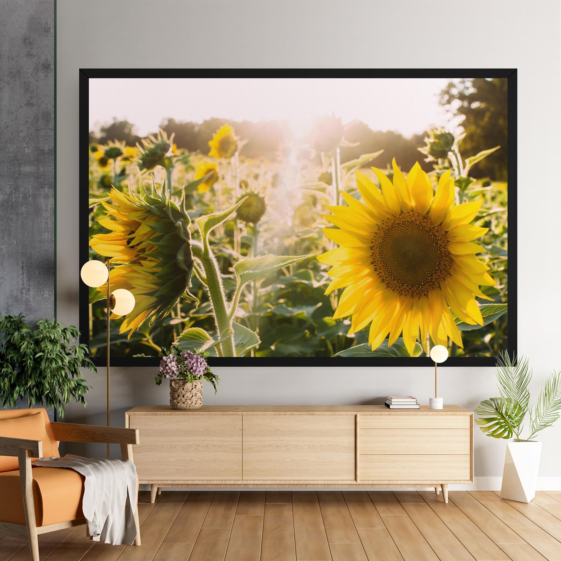 Vászonkép Yellow Sun Flower mockup 9