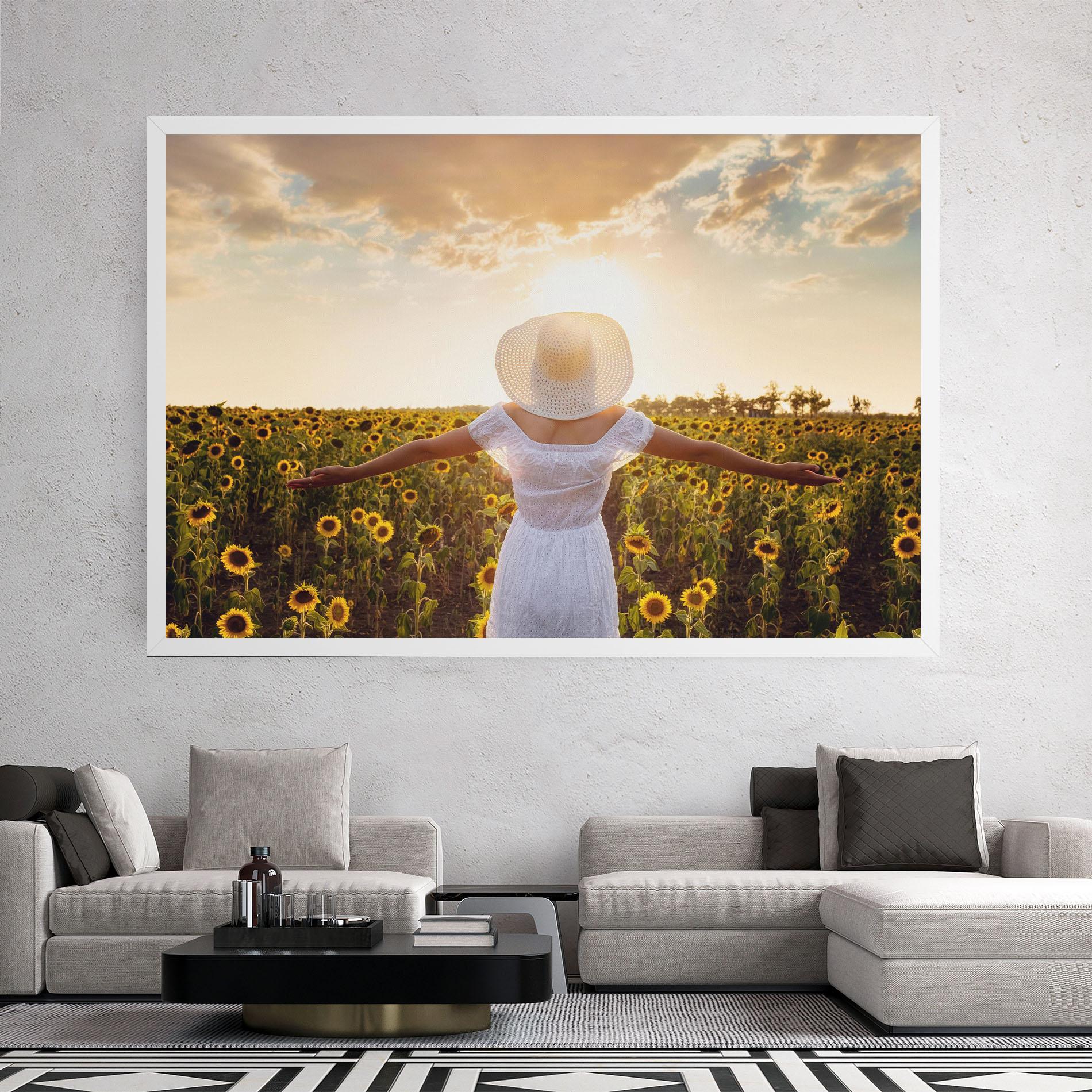 Vászonkép Girl In Nature mockup 2