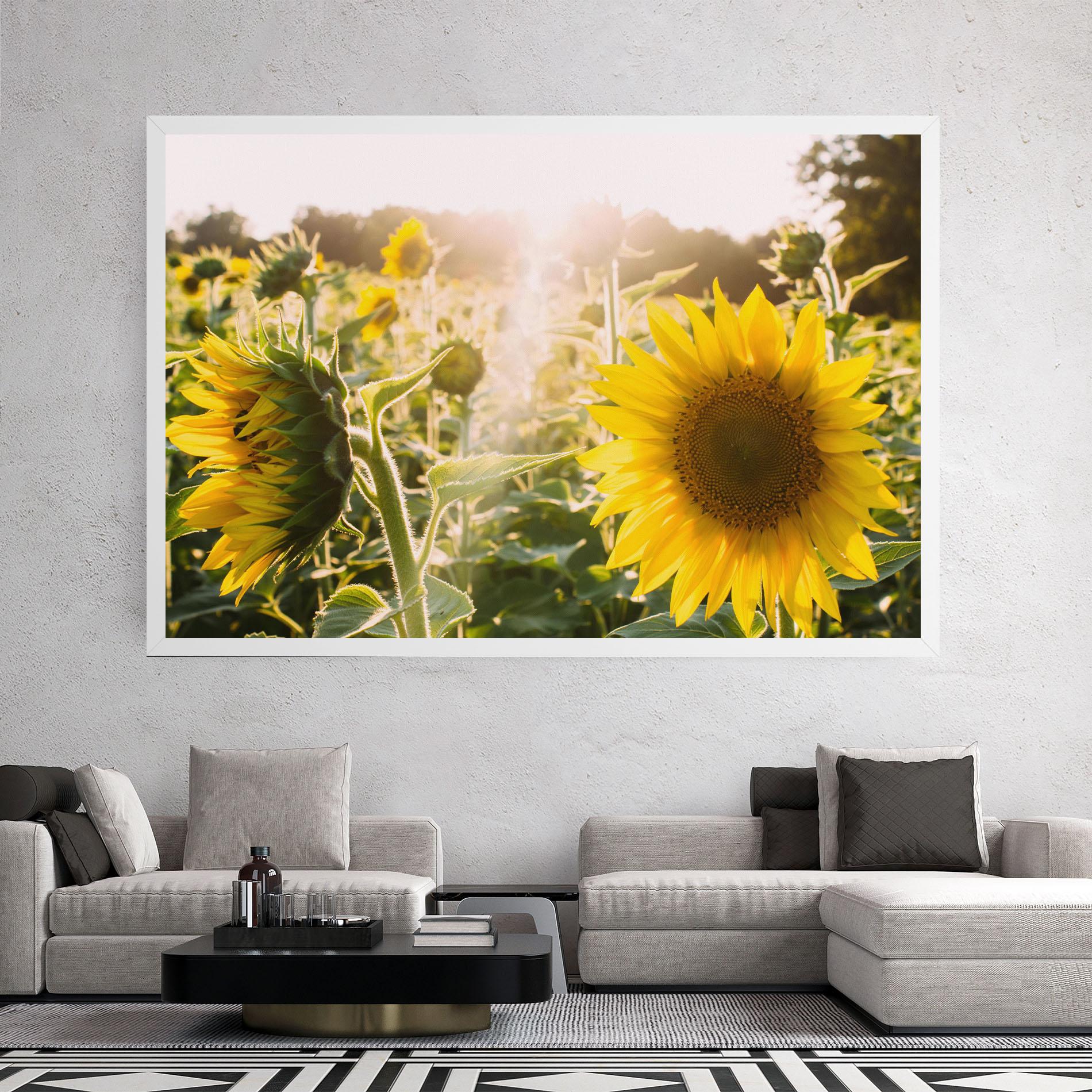 Vászonkép Yellow Sun Flower mockup 2