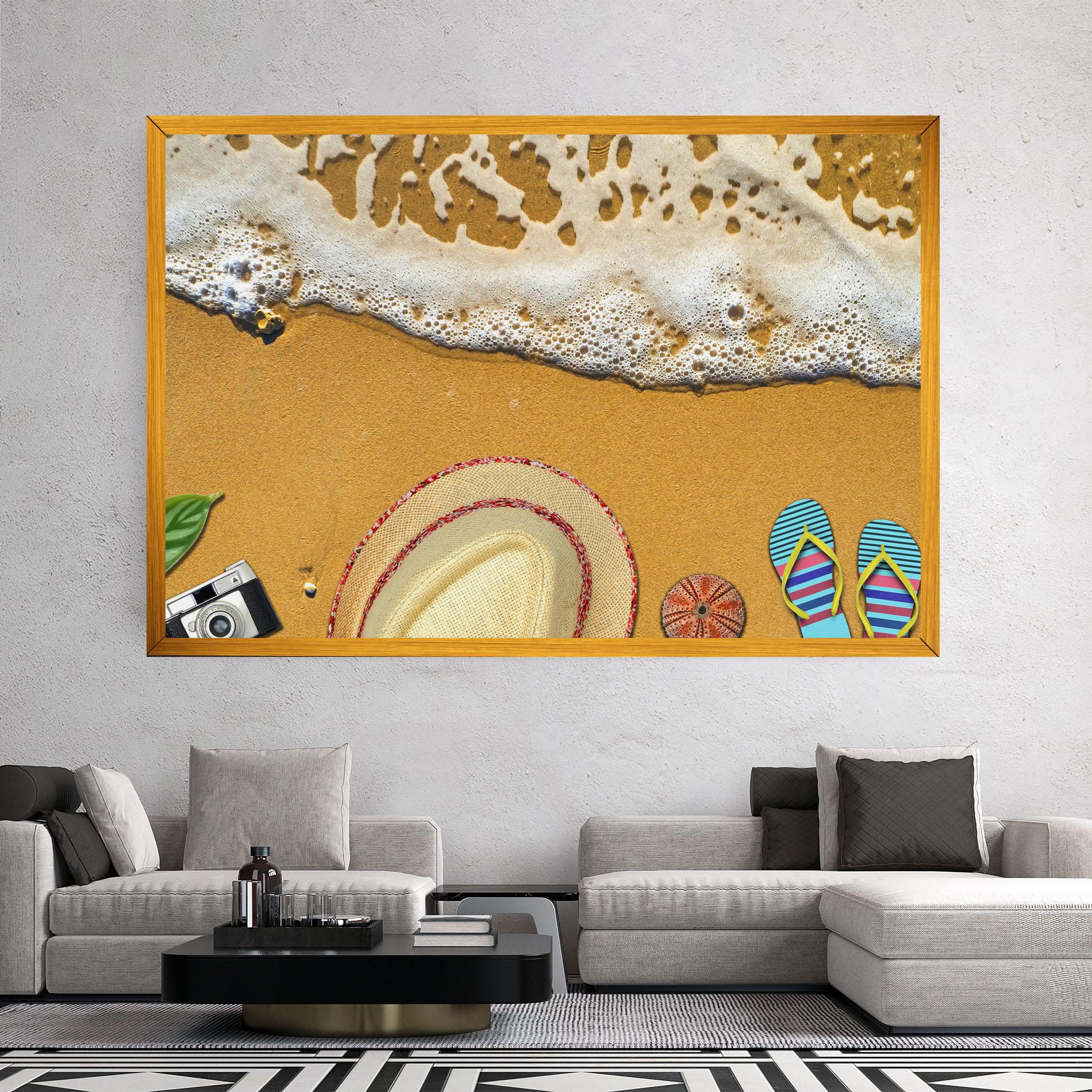 Vászonkép Beach Accessories mockup 2