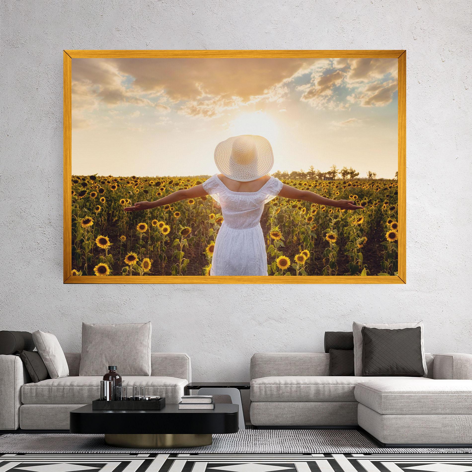 Vászonkép Girl In Nature mockup 2