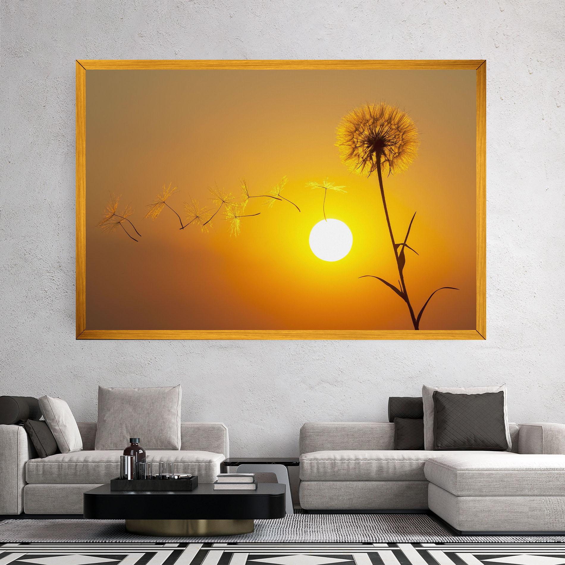 Vászonkép Summer Dandelion mockup 2