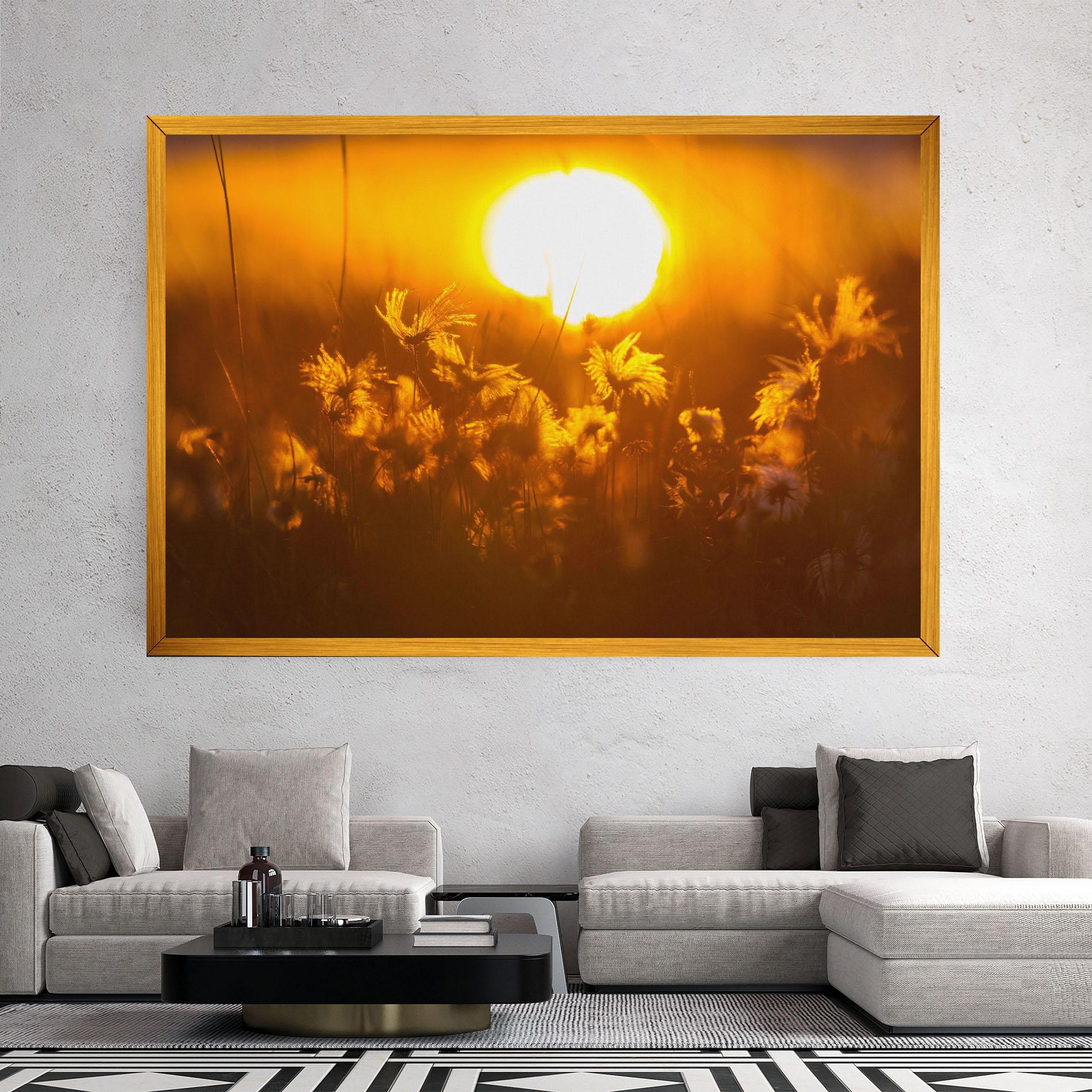 Vászonkép Wildflowers mockup 2