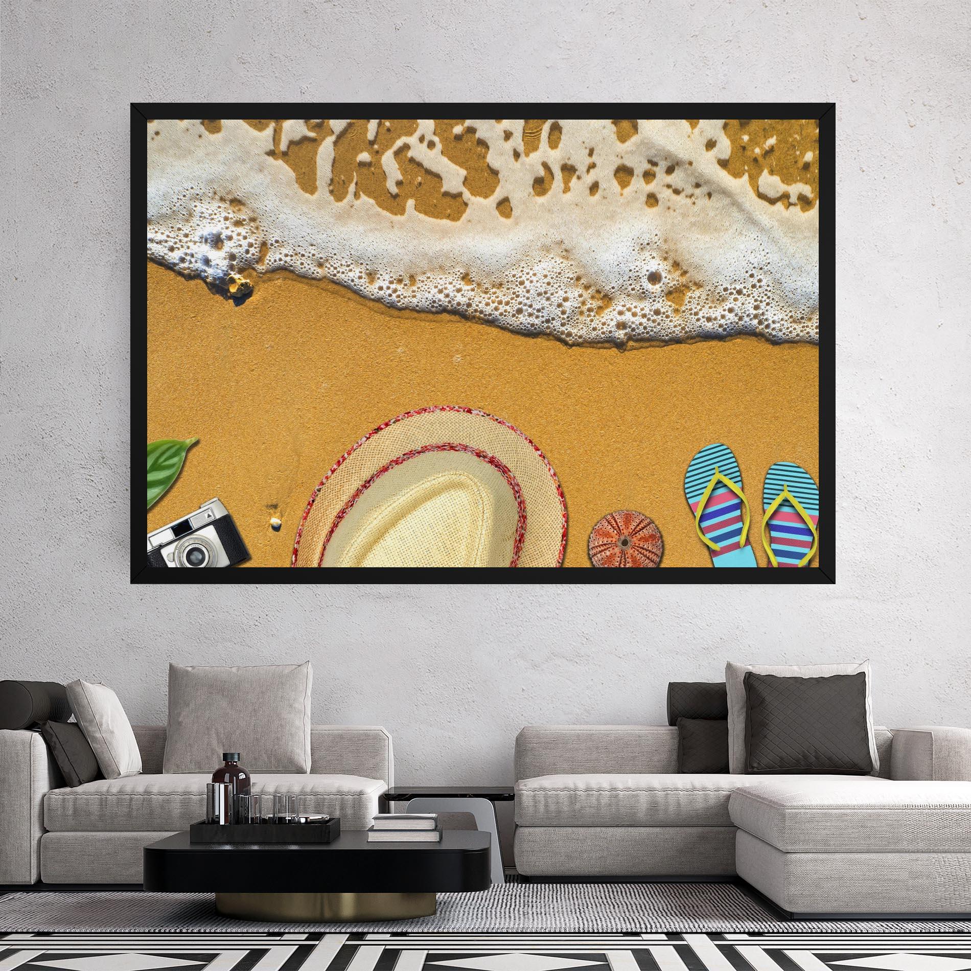 Vászonkép Beach Accessories mockup 2