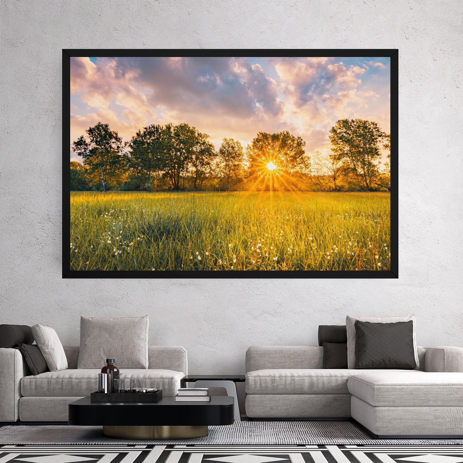 Vászonkép Blossoming Meadow mockup 2