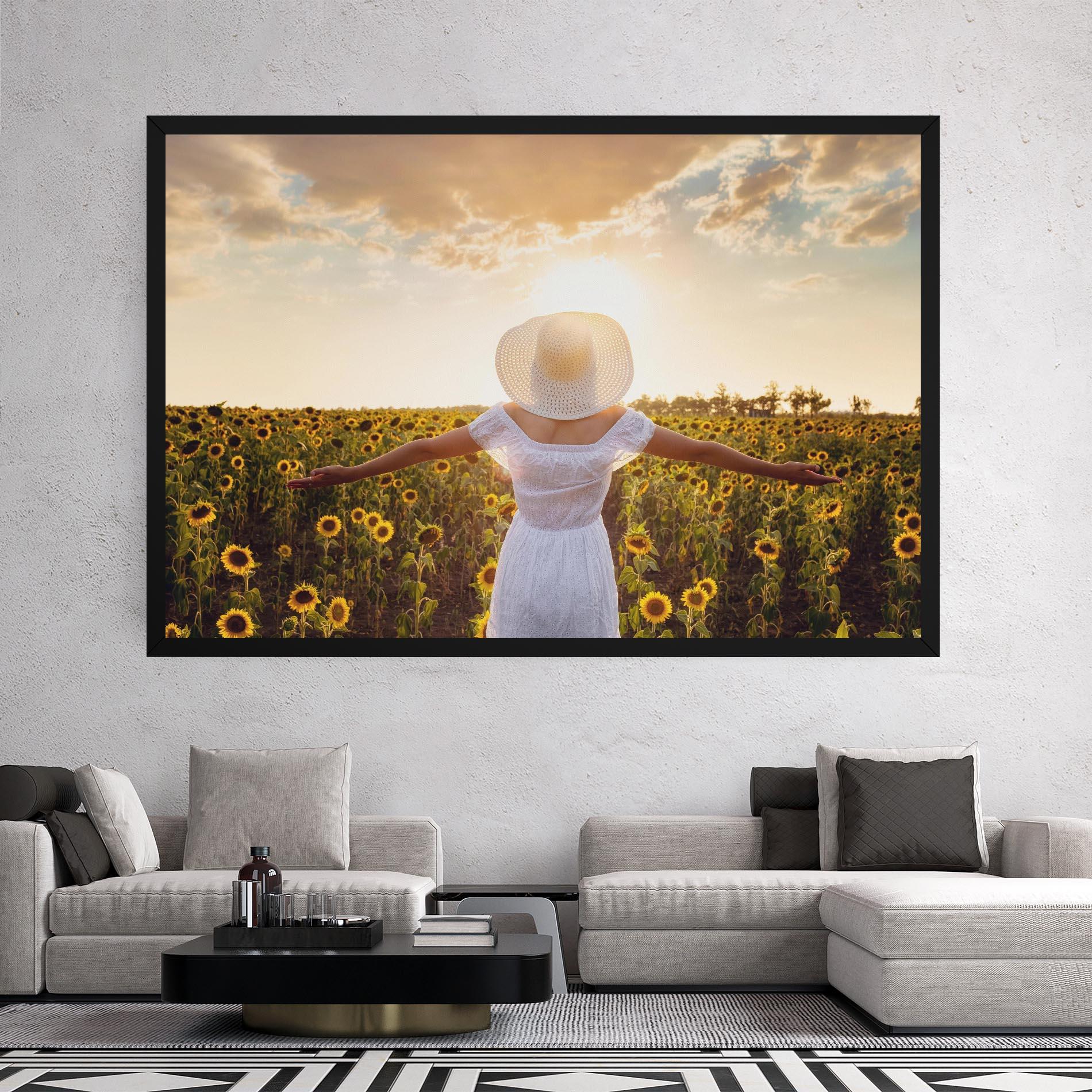 Vászonkép Girl In Nature mockup 2