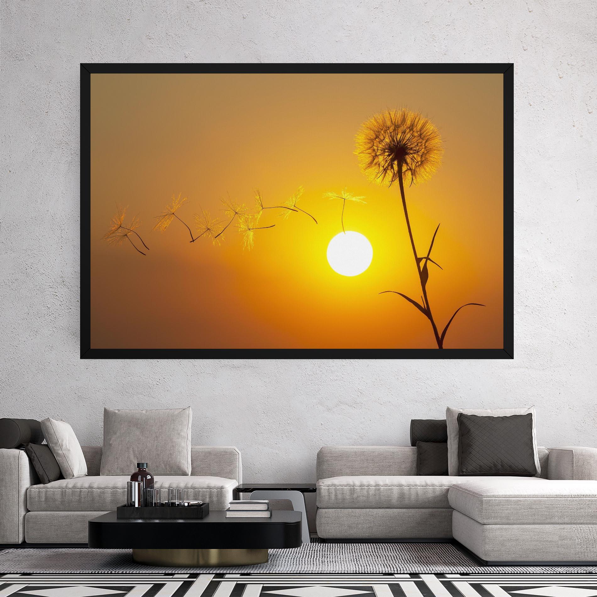 Vászonkép Summer Dandelion mockup 2