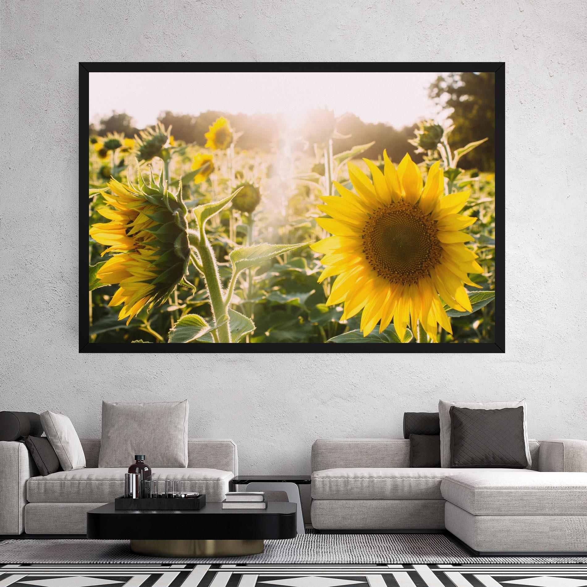 Vászonkép Yellow Sun Flower mockup 2