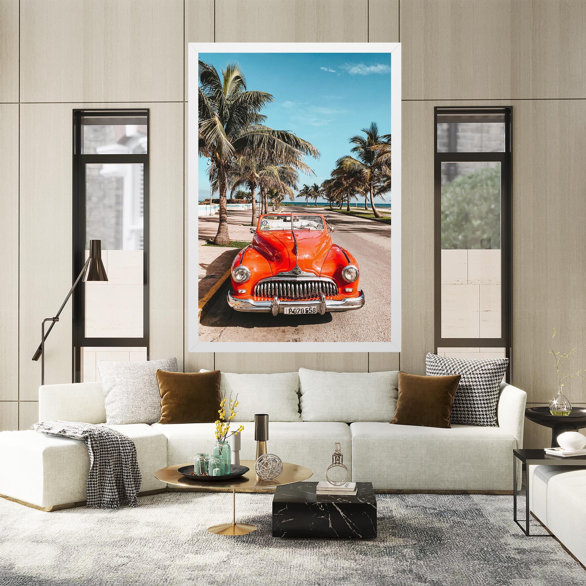Vászonkép Red Summer Car mockup 2