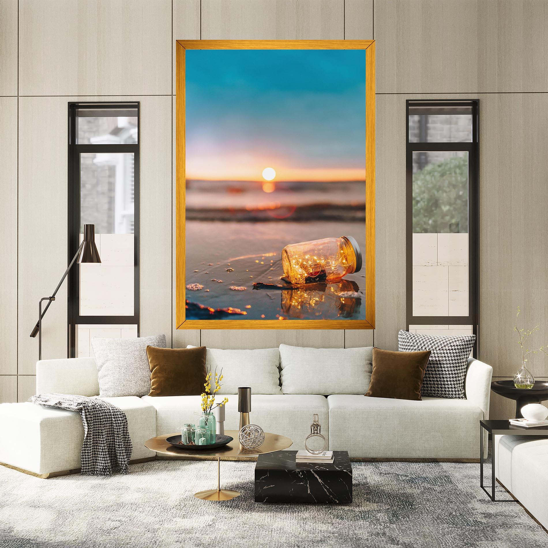 Vászonkép Jar With Lights mockup 2