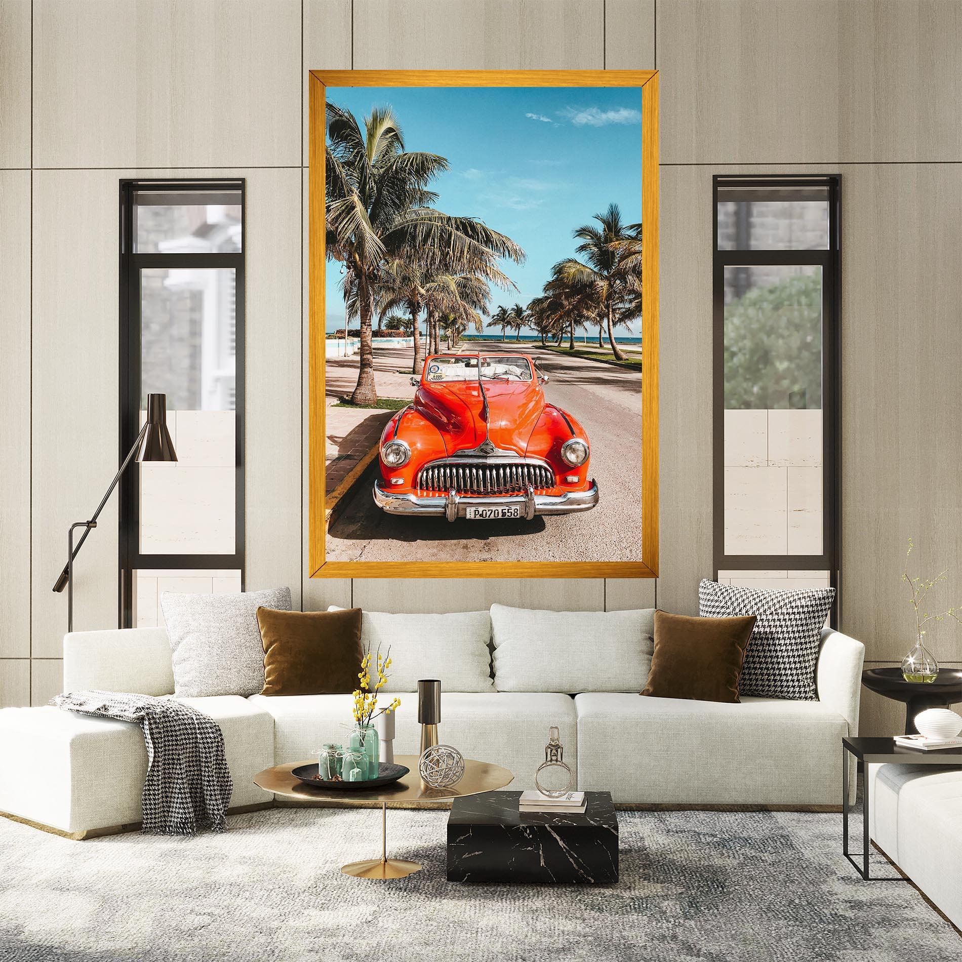 Vászonkép Red Summer Car mockup 2