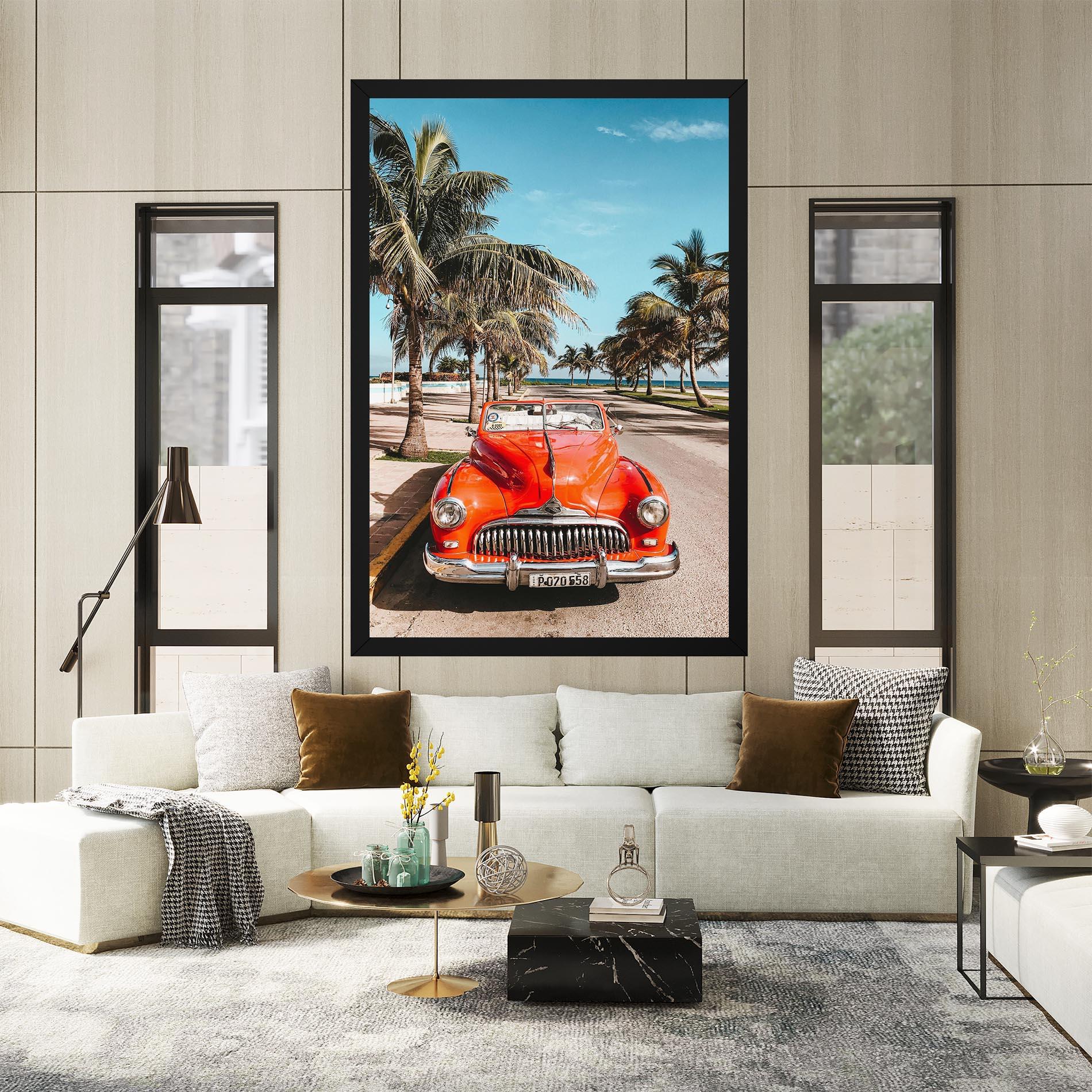 Vászonkép Red Summer Car mockup 2