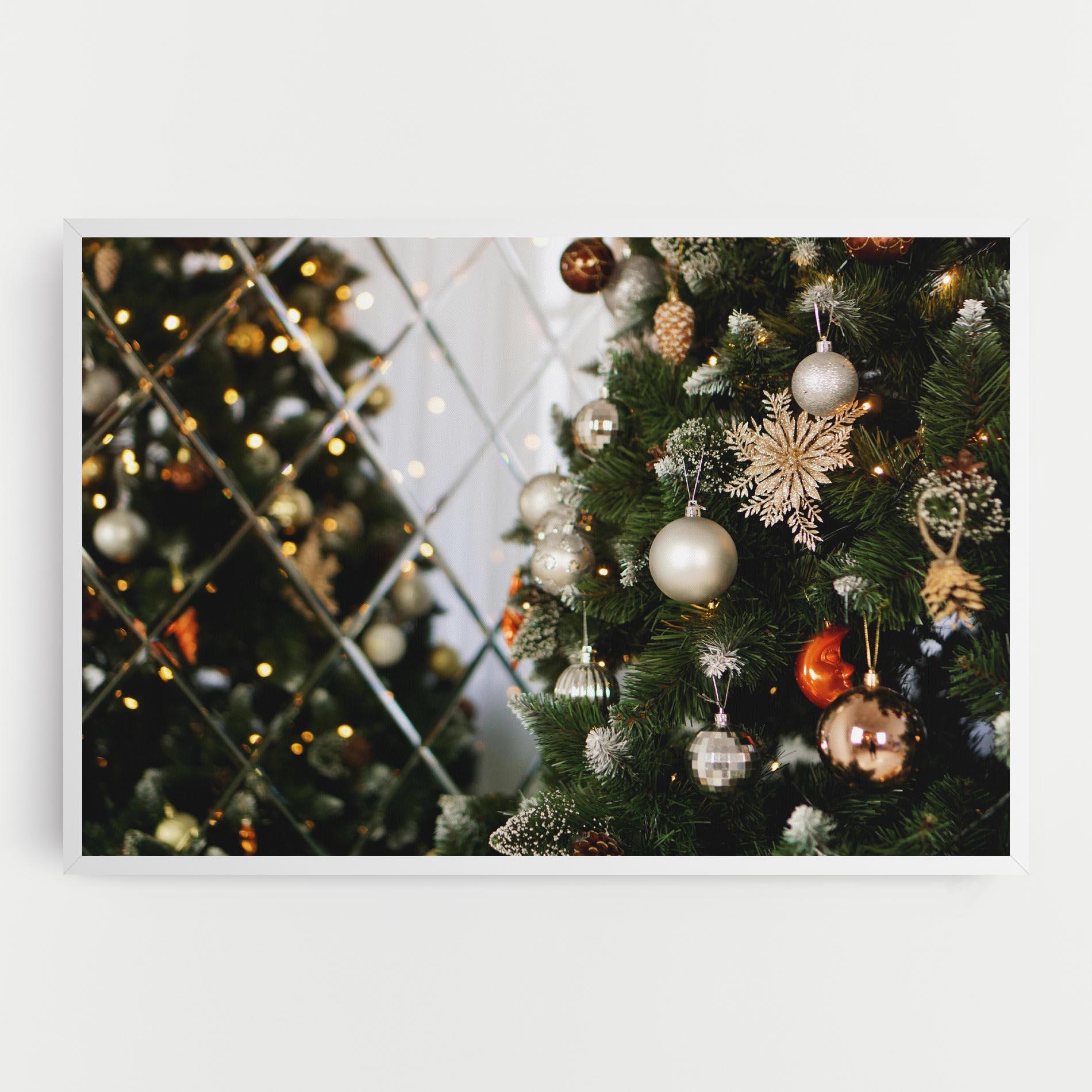 Vászonkép Christmas Decor Tree mockup 0