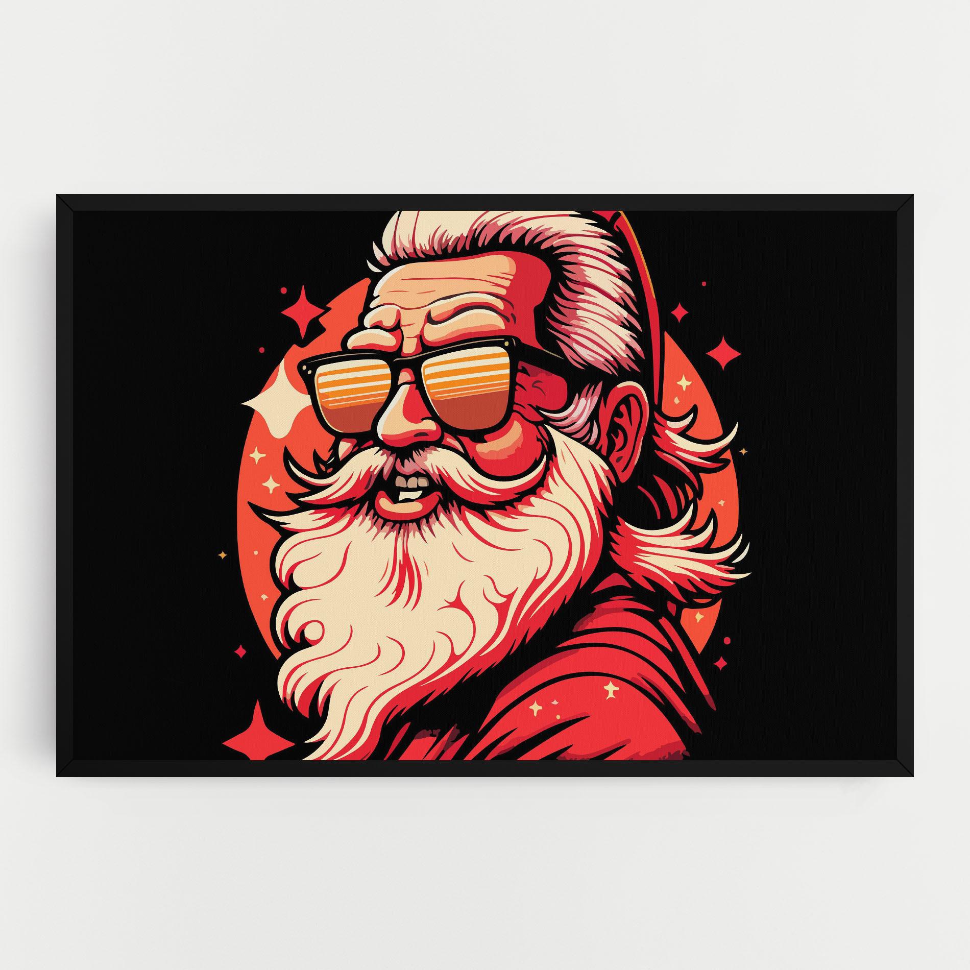 Vászonkép Glasses Santa mockup 0
