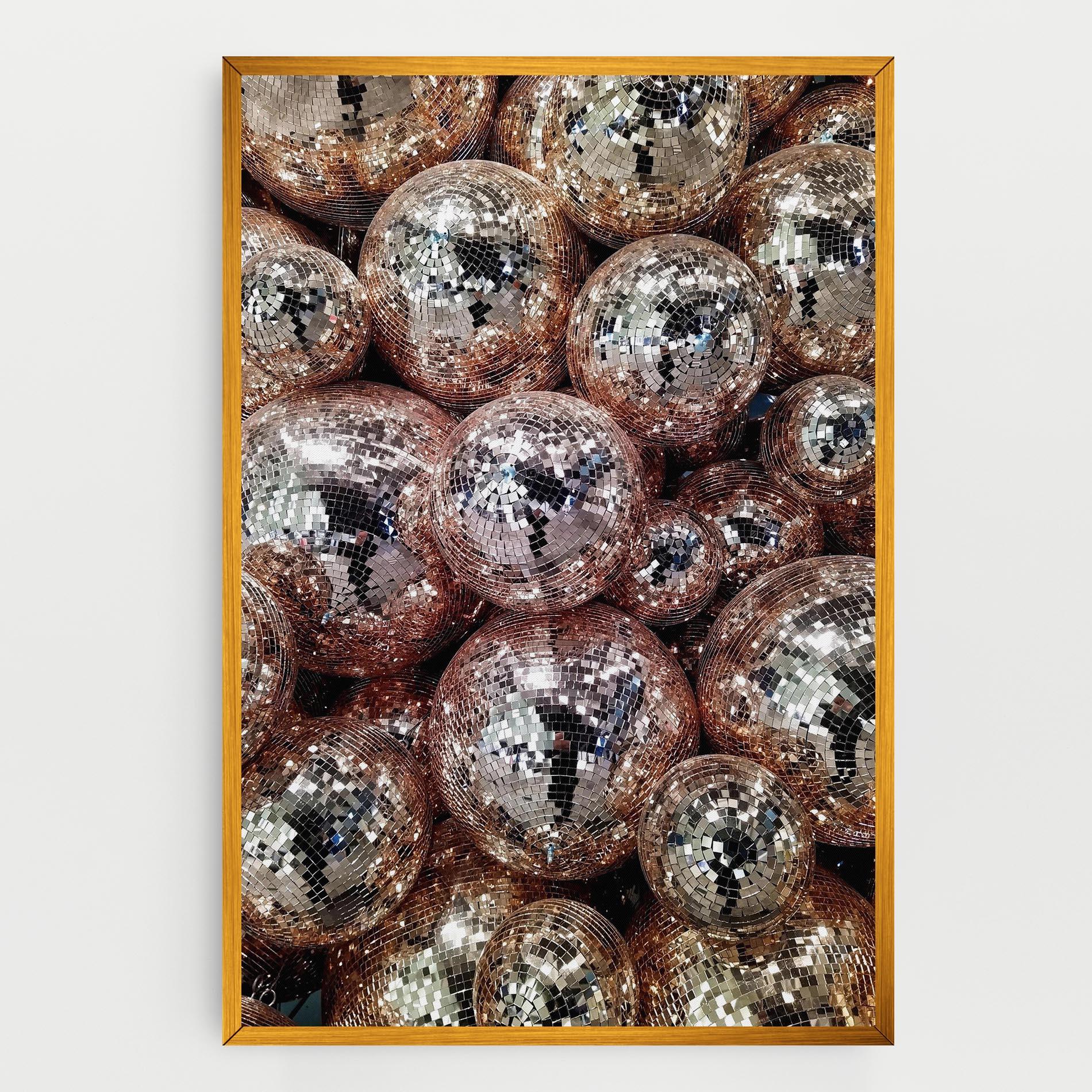 Vászonkép Christmas Disko Balls mockup 0