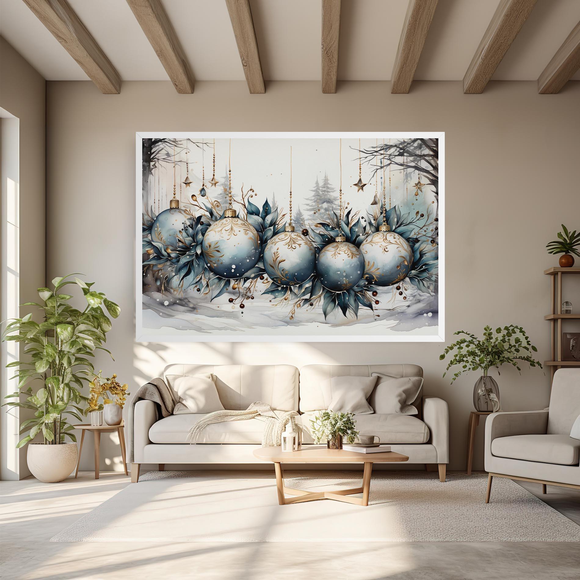 Vászonkép Christmas Paper mockup 6