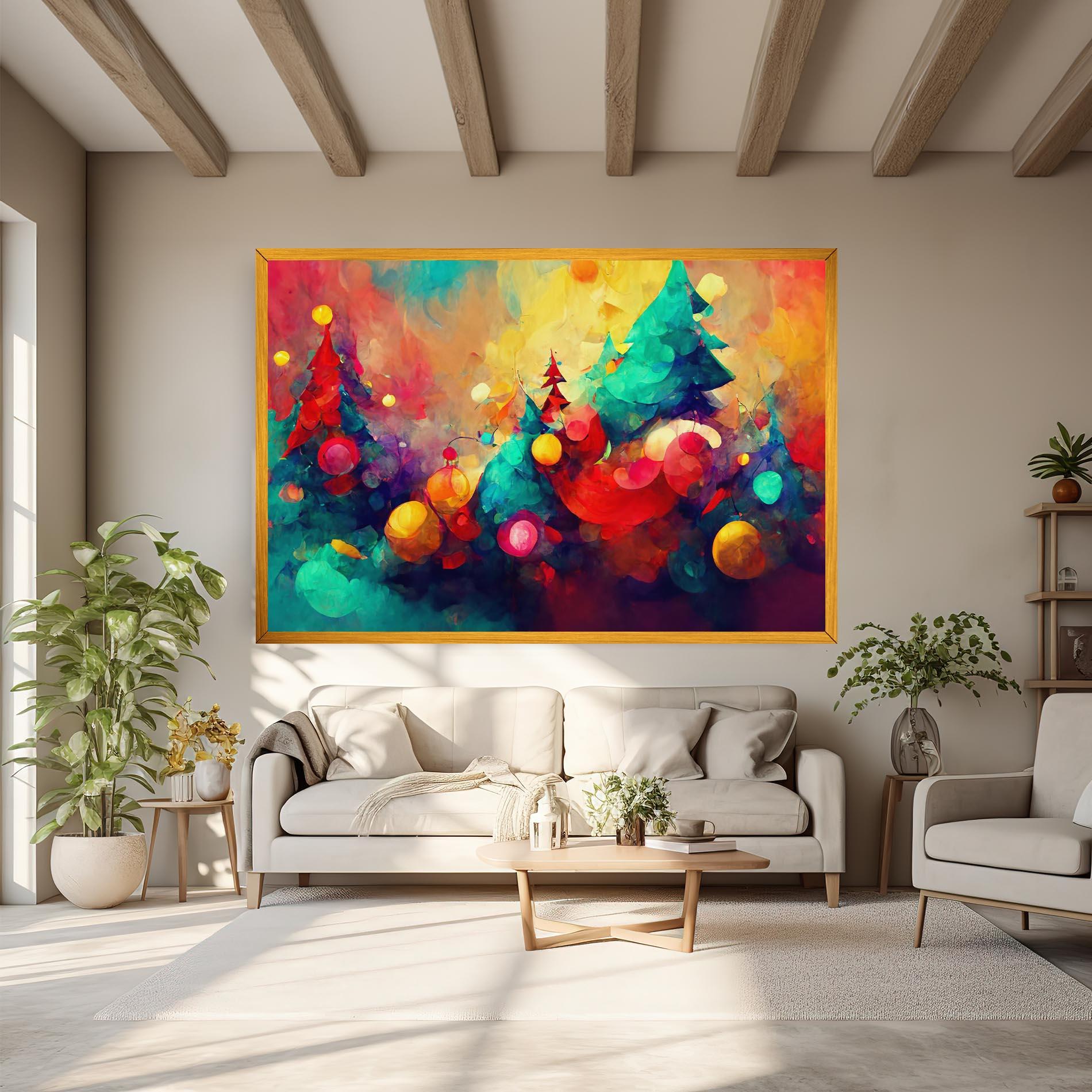 Vászonkép Colorfull Winter mockup 6