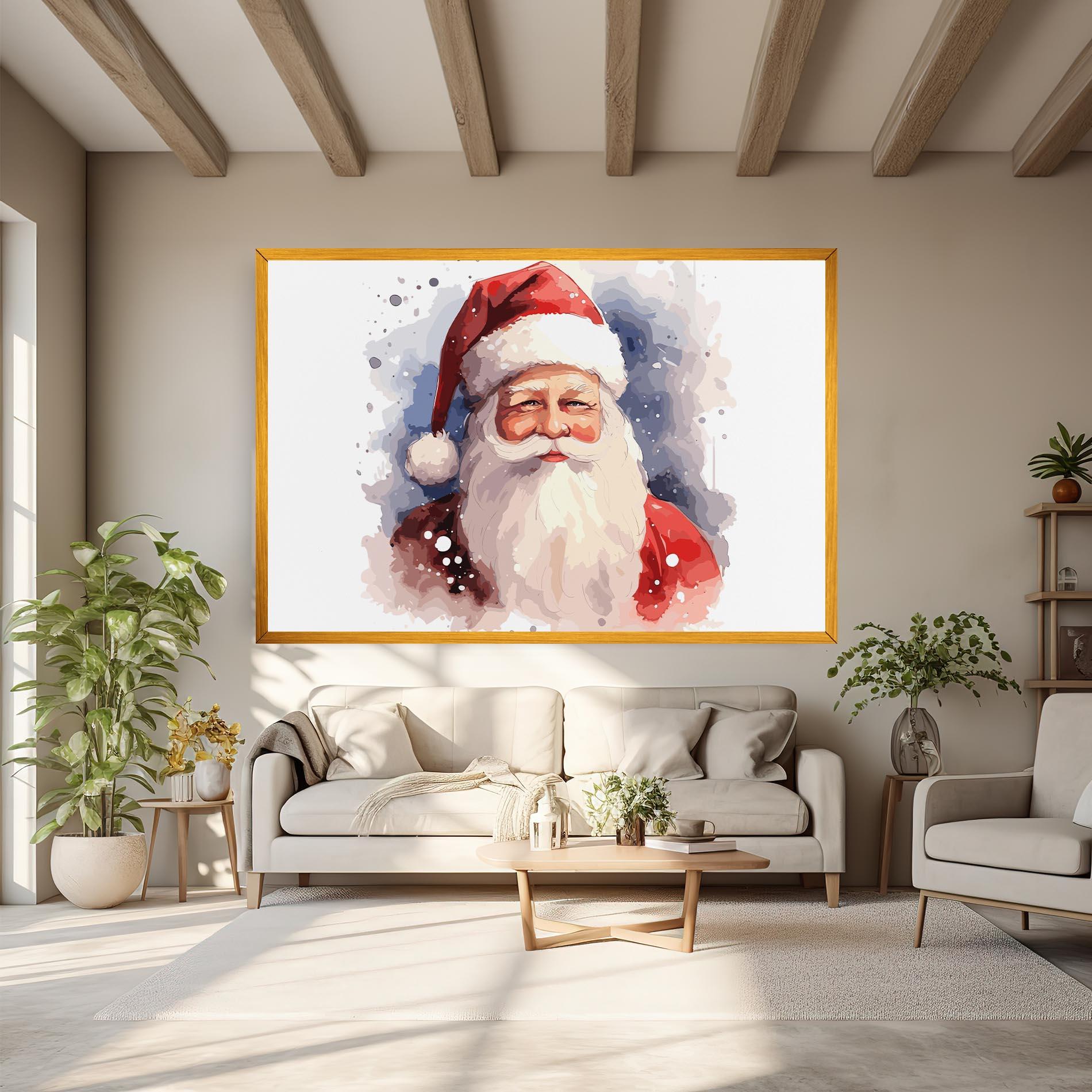 Vászonkép Cute Santa mockup 6