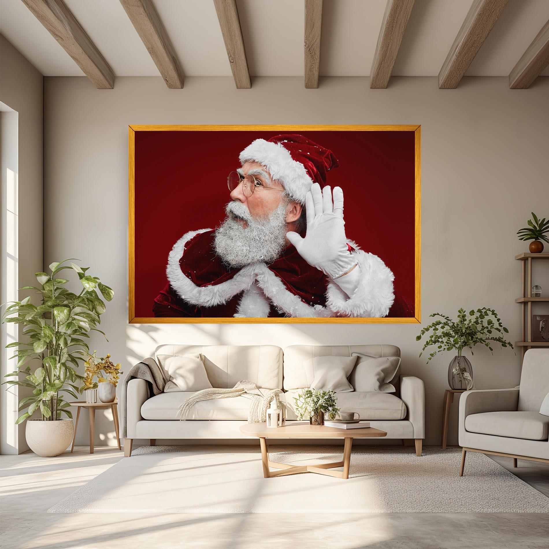 Vászonkép Santa Cant Hear You mockup 6
