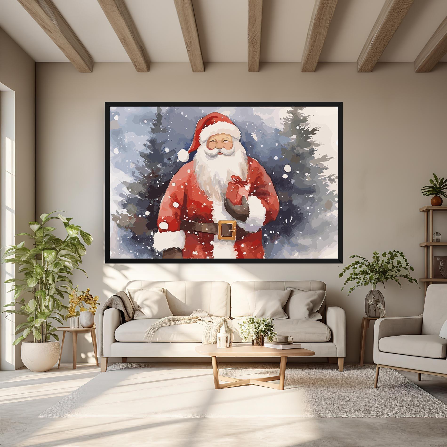 Vászonkép Holding Gift mockup 6