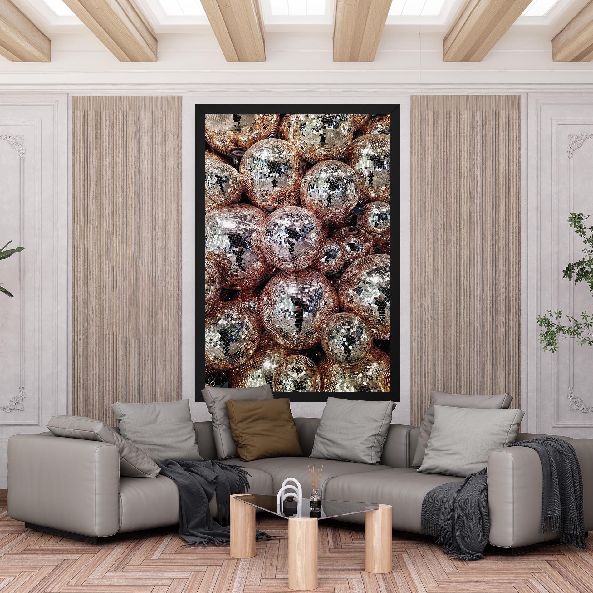 Vászonkép Christmas Disko Balls mockup 6