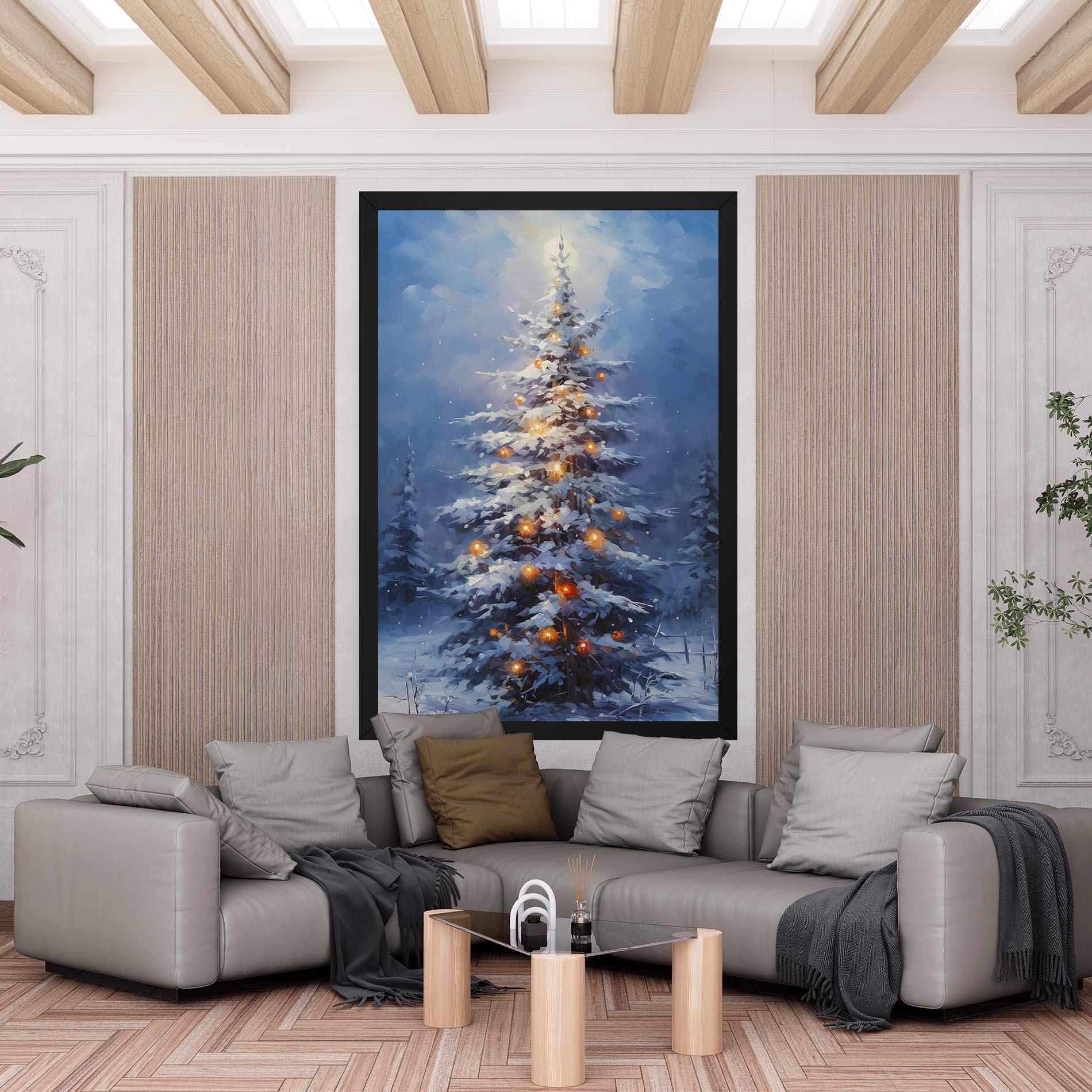 Vászonkép Tall Slender Tree mockup 6