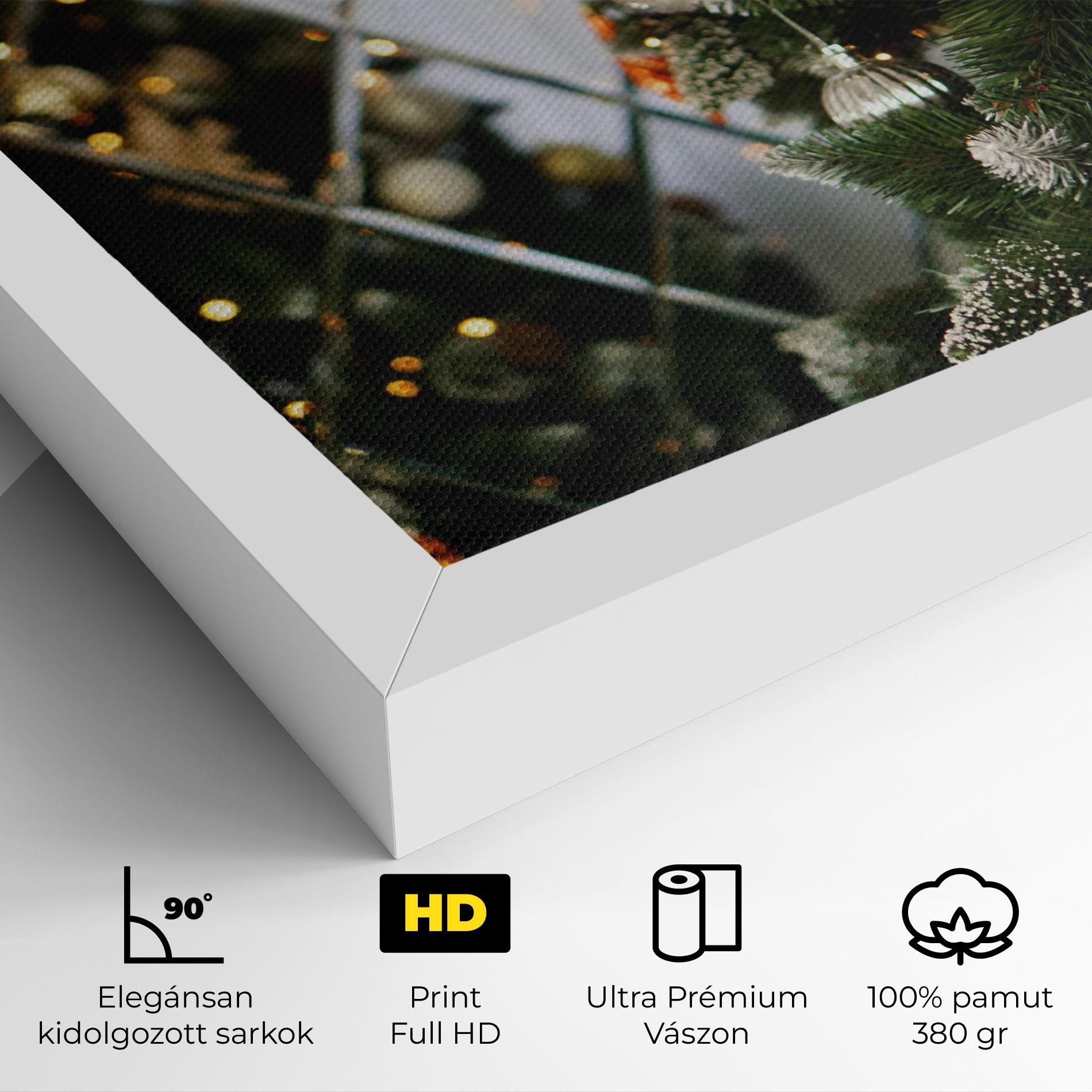 Vászonkép Christmas Decor Tree mockup 4